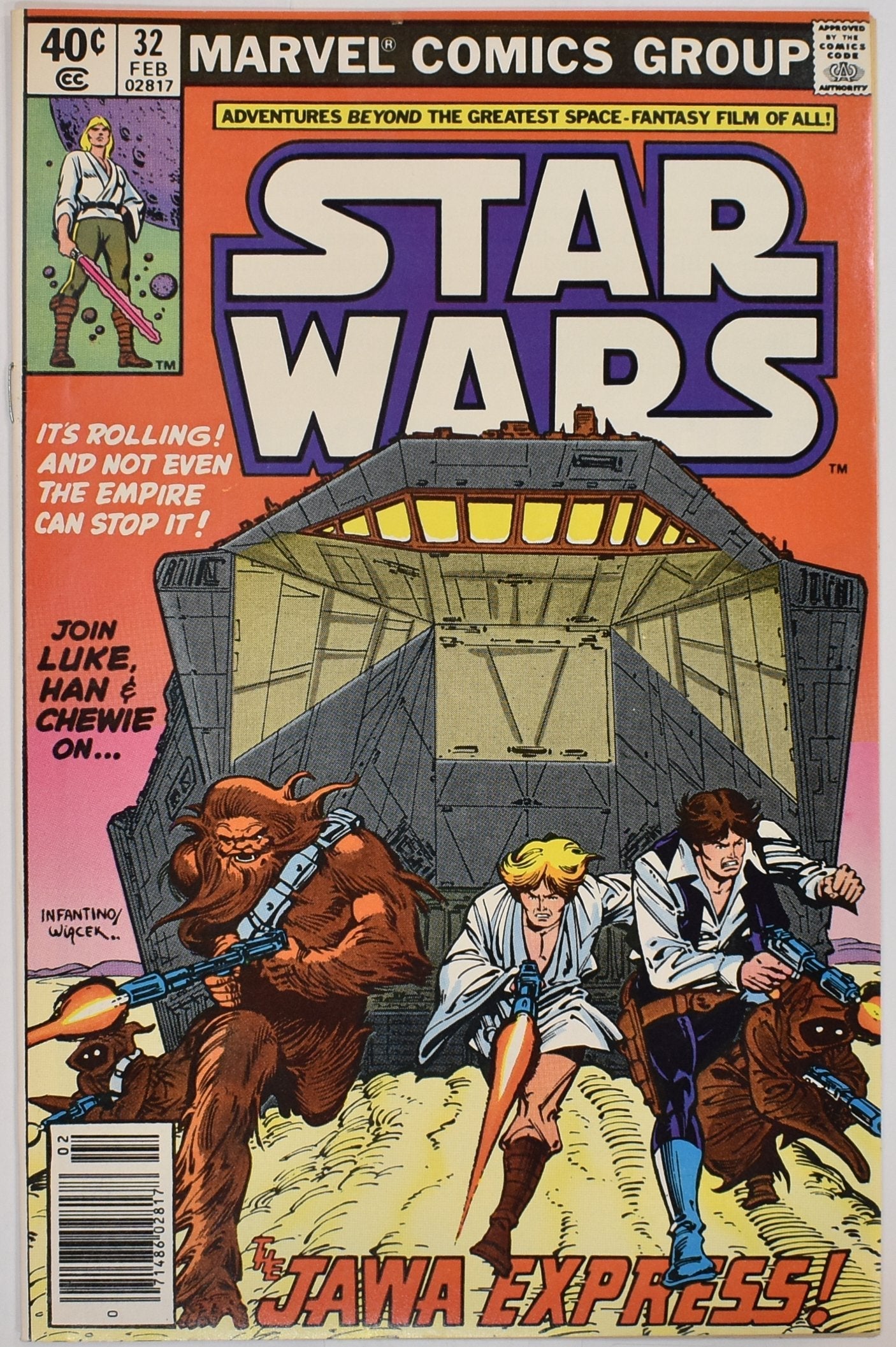 Star Wars Comic Book 32 Feb 1980 Marvel Comics Group