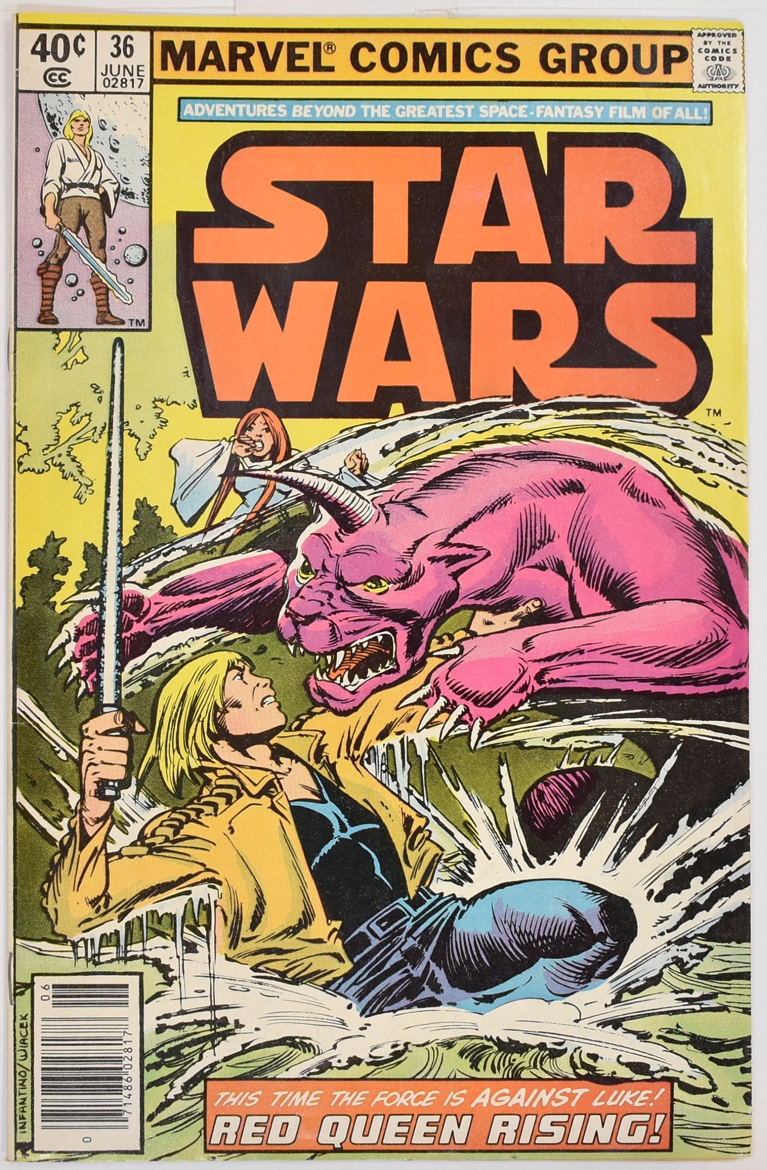 Star Wars Comic Book 36 Marvel Comics Group 1980 June Newsstand