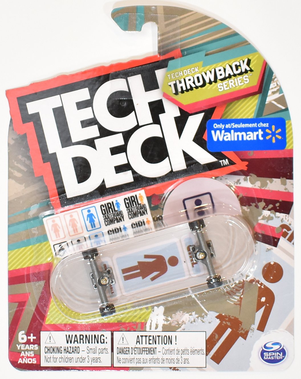 Tech Deck Throwback Series Only at Walmart Girl Spin Master 2021
