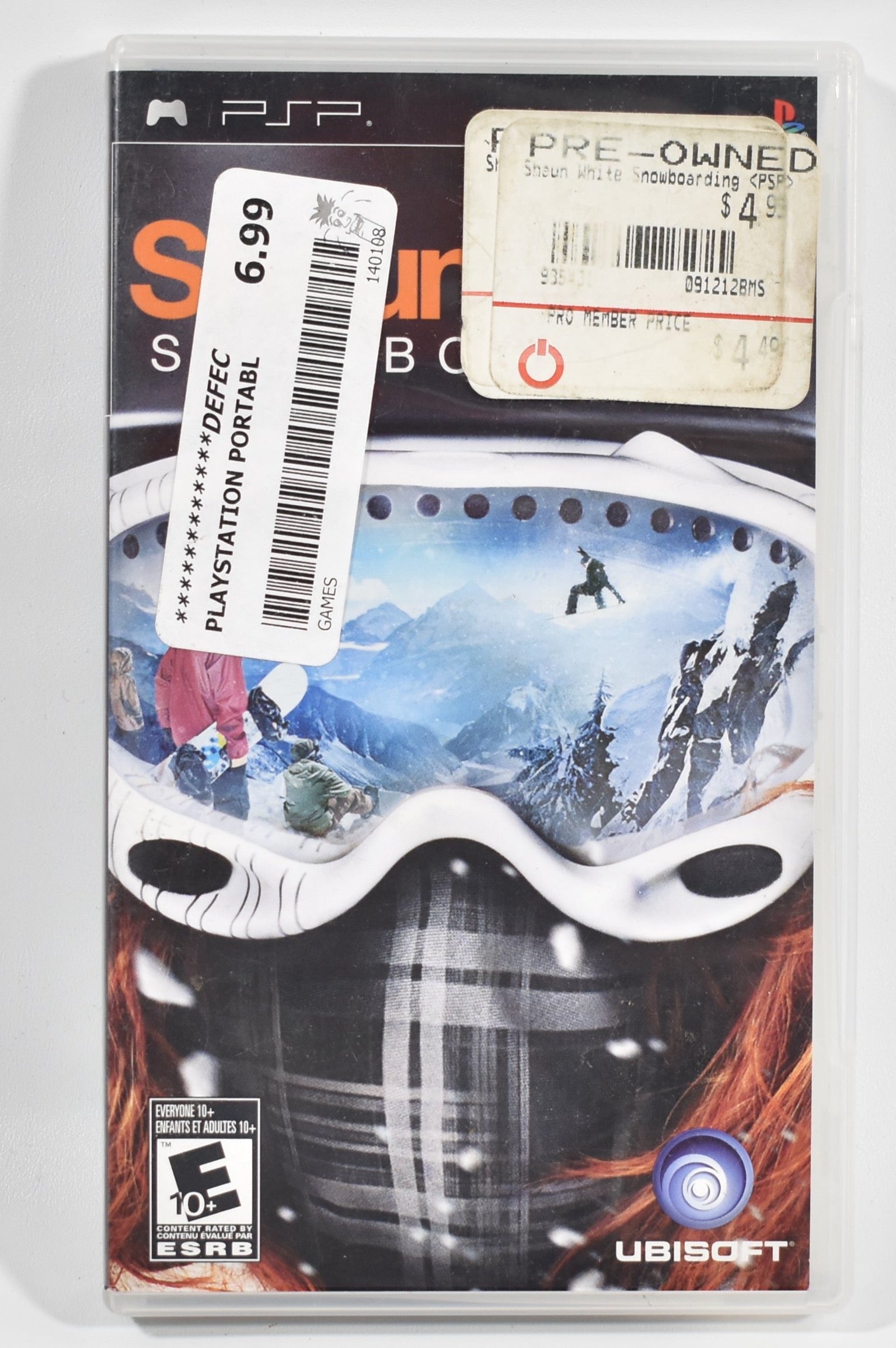 Shawn White Snow Boarding PSP Game Used