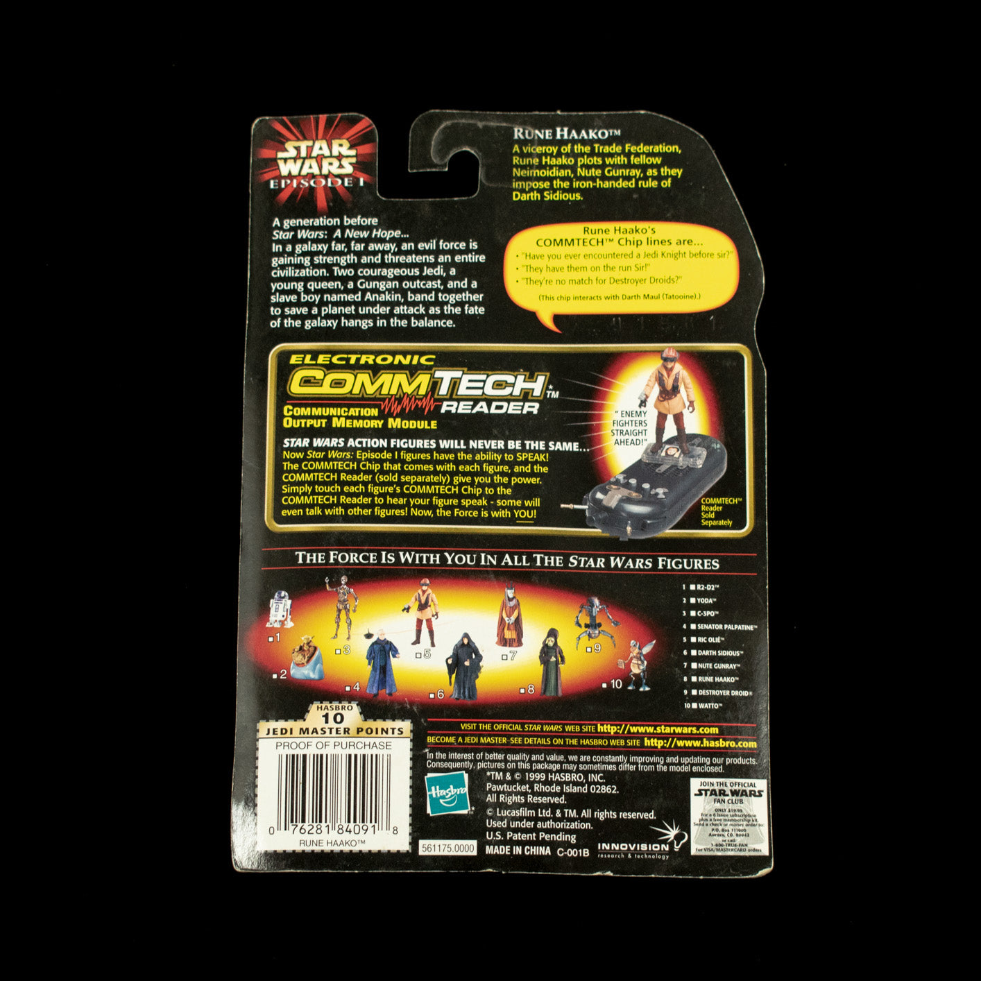 Star Wars Episode 1 Action Figure Rune Haako