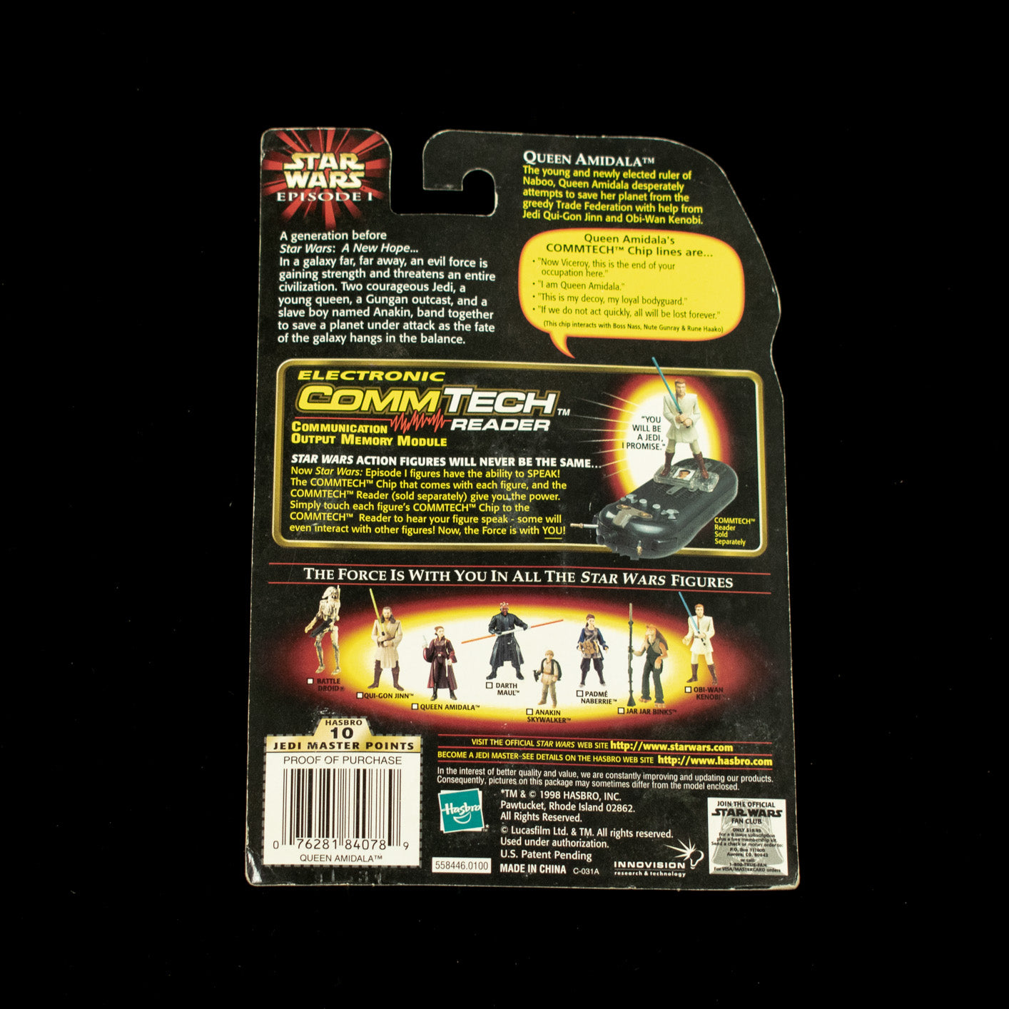 Star Wars Episode 1 Action Figure Queen Amidala Hasbro 1999