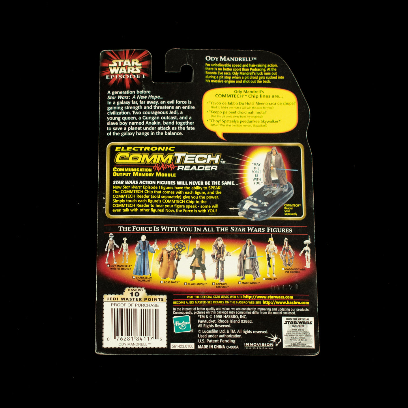 Star Wars Episode 1 Action Figure Ody Mandrell