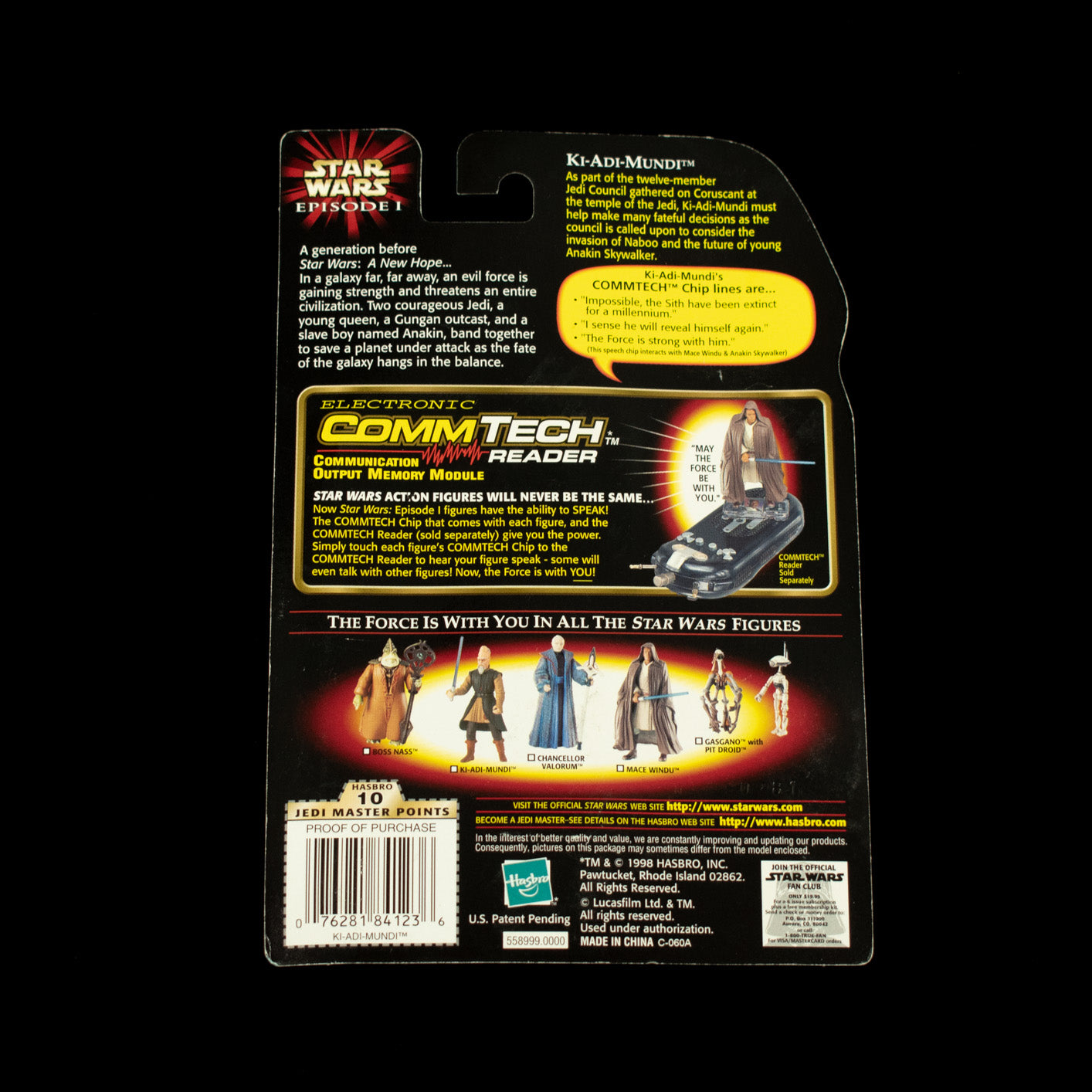 Star Wars Episode 1 Action Figure Ki Adi Mundi Hasbro