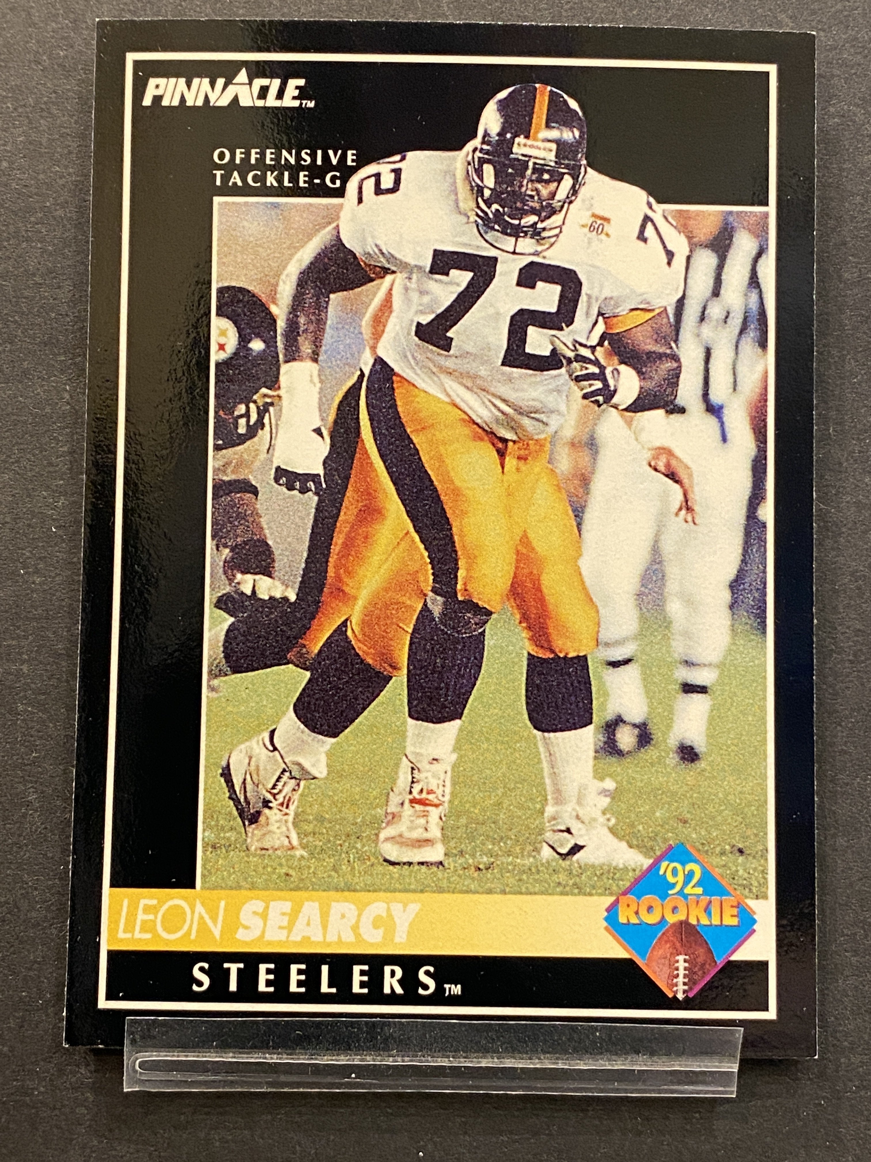 Leon Searcy Pinnacle Football Card Pittsburg Steelers