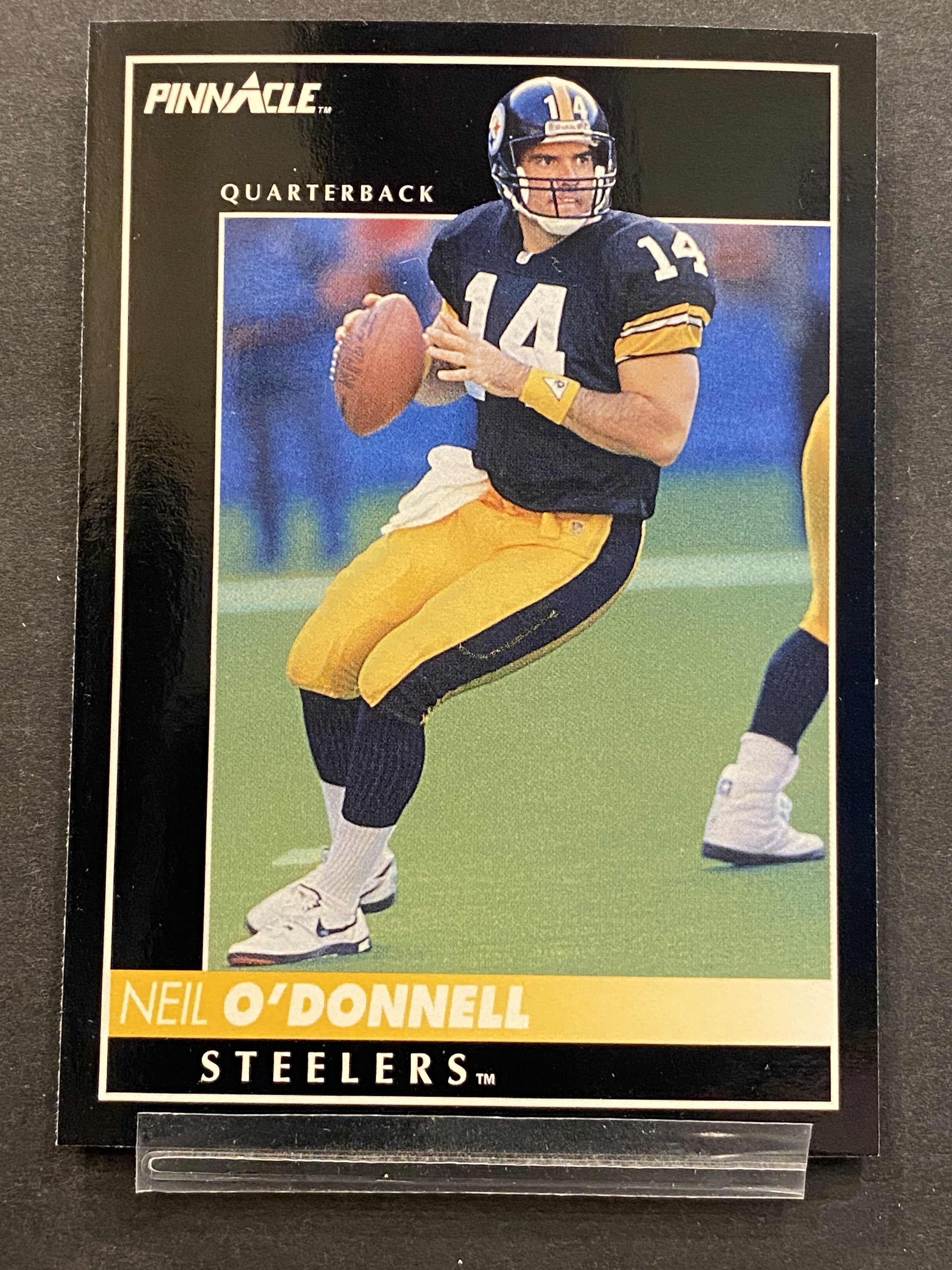 Neil O’Donnell Pinnacle Football Card Pittsburg Steelers