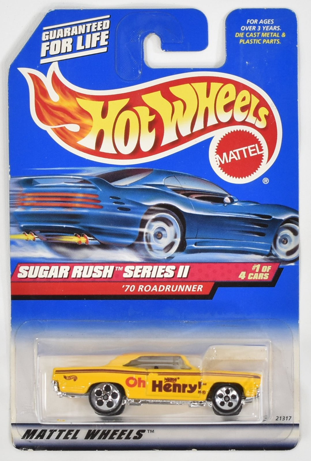Sugar Rush Series 2 1 of 4 Cars 70 Road Runner 21317 Mattel Hot Wheels Car
