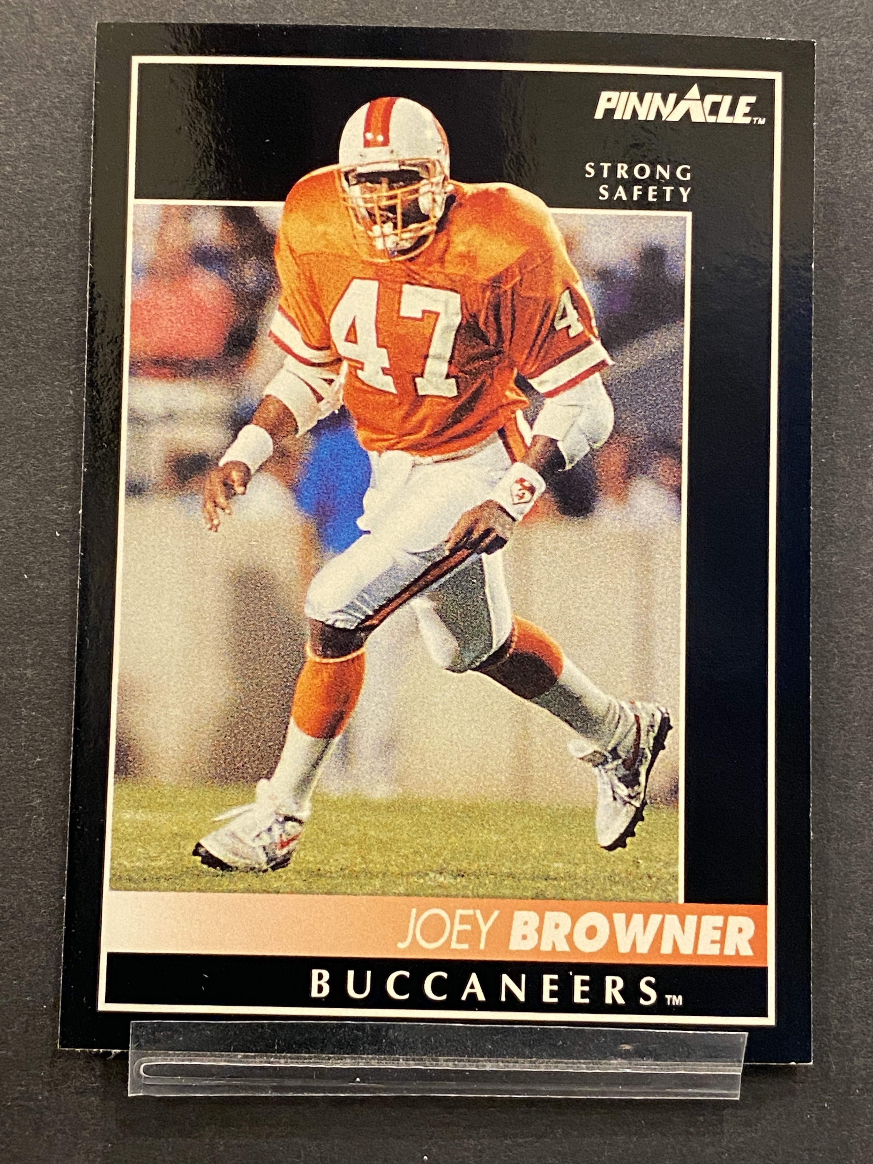 Joey Browner Pinnacle Football Card Tampa Bay Buccaneers