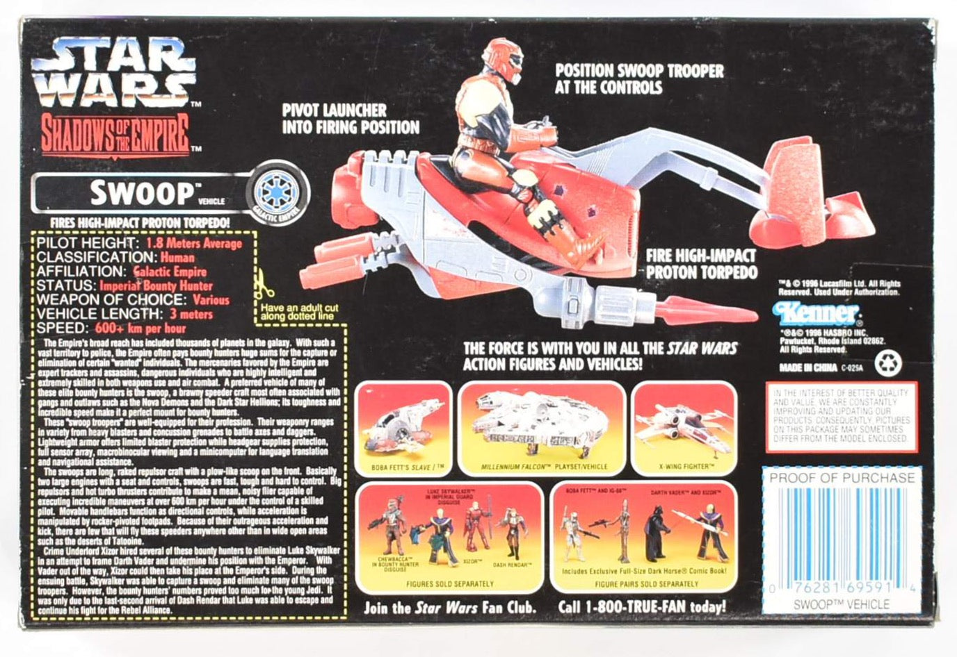 Star Wars Shadows of the Empire Swoop Vehicle NEW