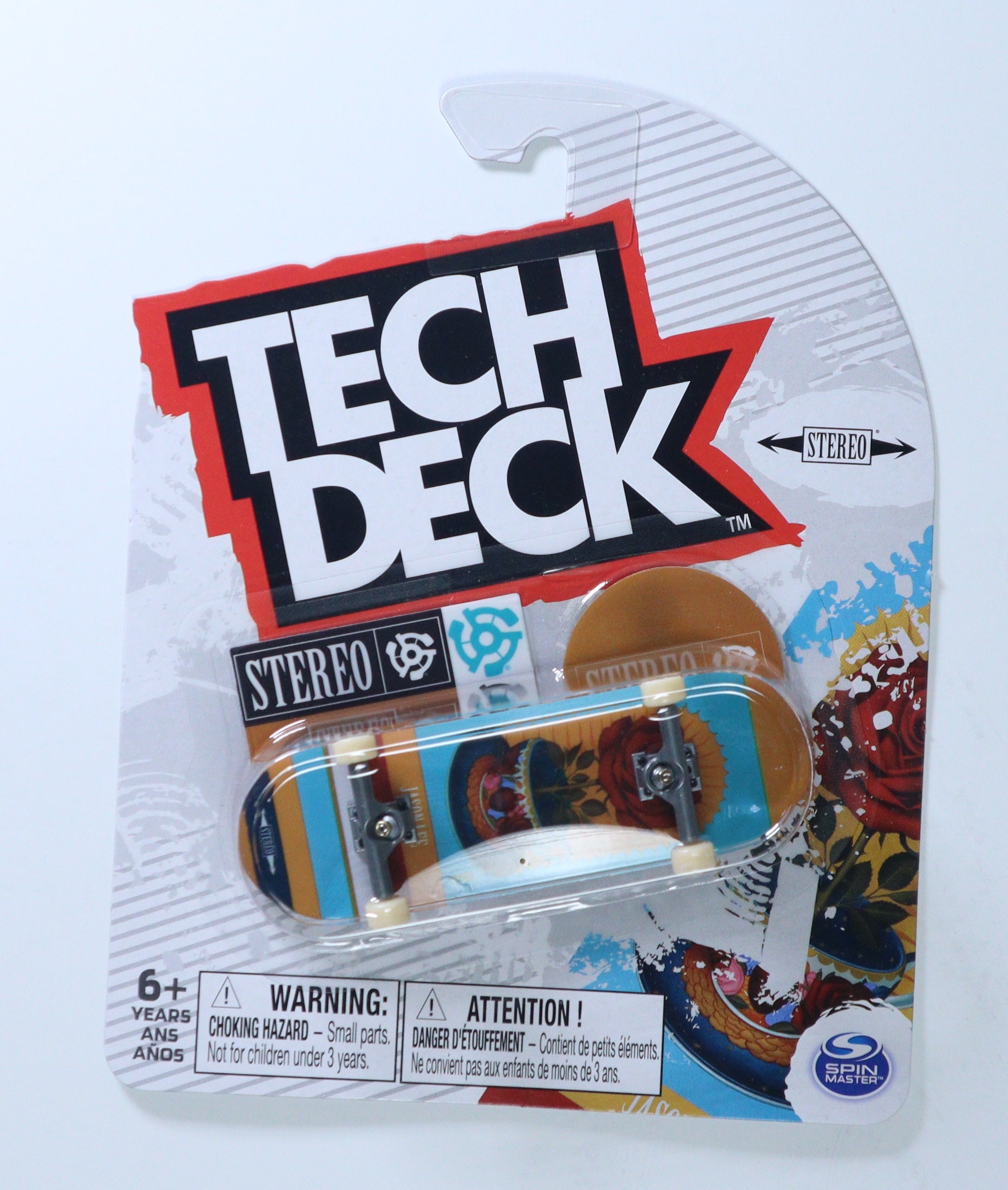 Tech Deck Spin Master 2022 Fingerboard Stereo Common Rose Pot
