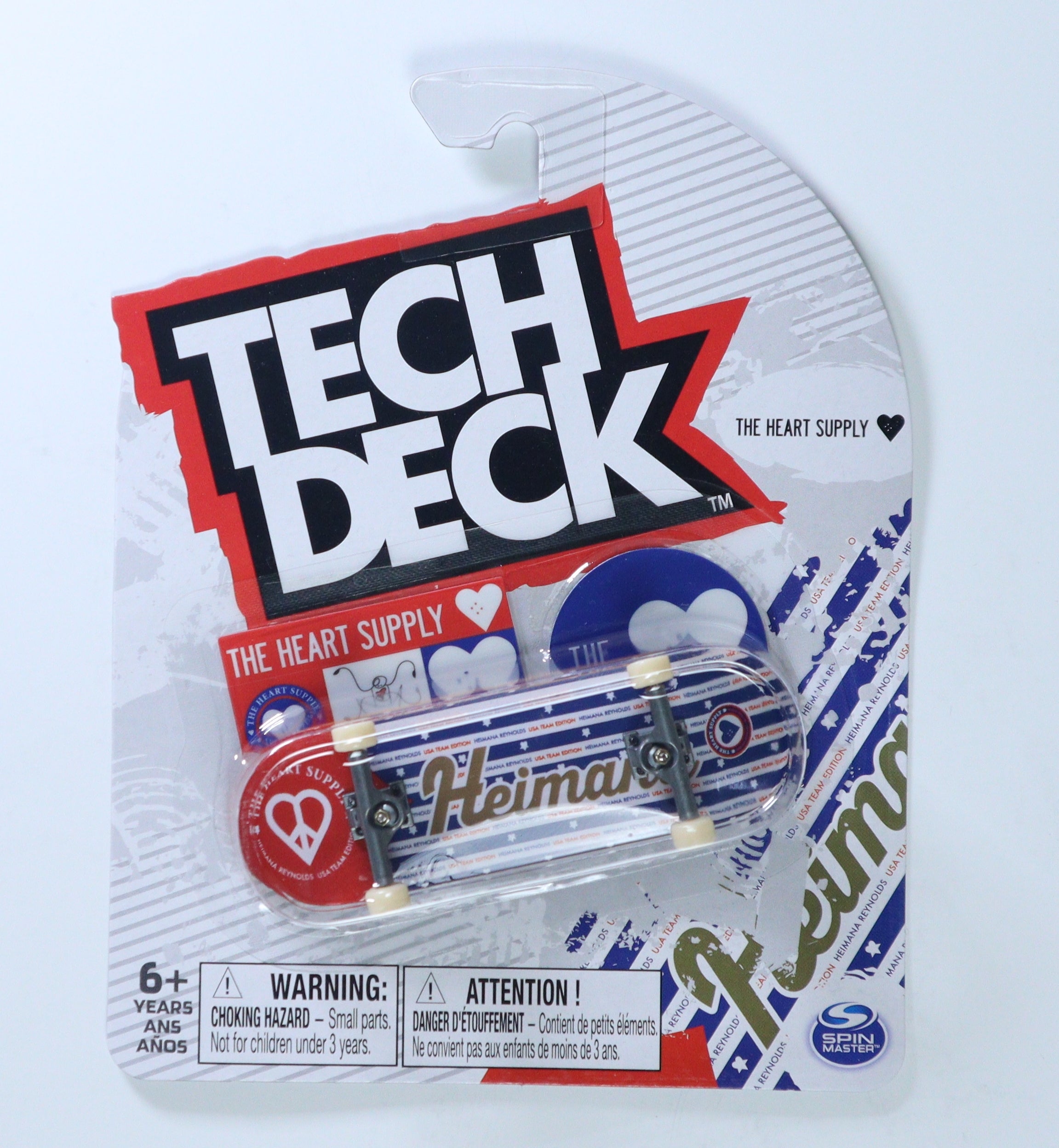 Tech Deck Spin Master 2022 Fingerboard The Heart Supply Heimana Common