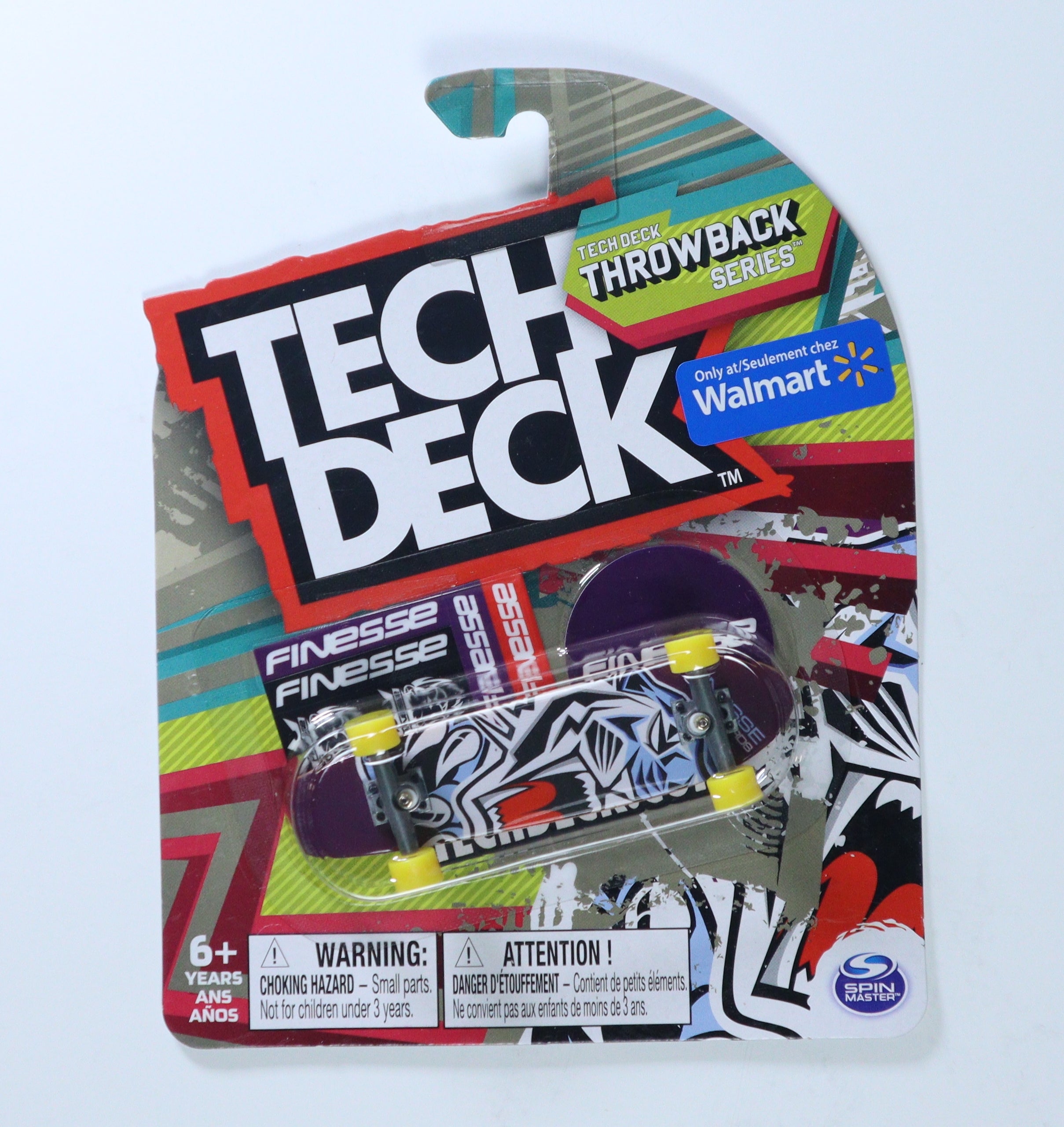 Tech Deck Spin Master 2022 Fingerboard Finesse Throw Back Series Walmart Rare