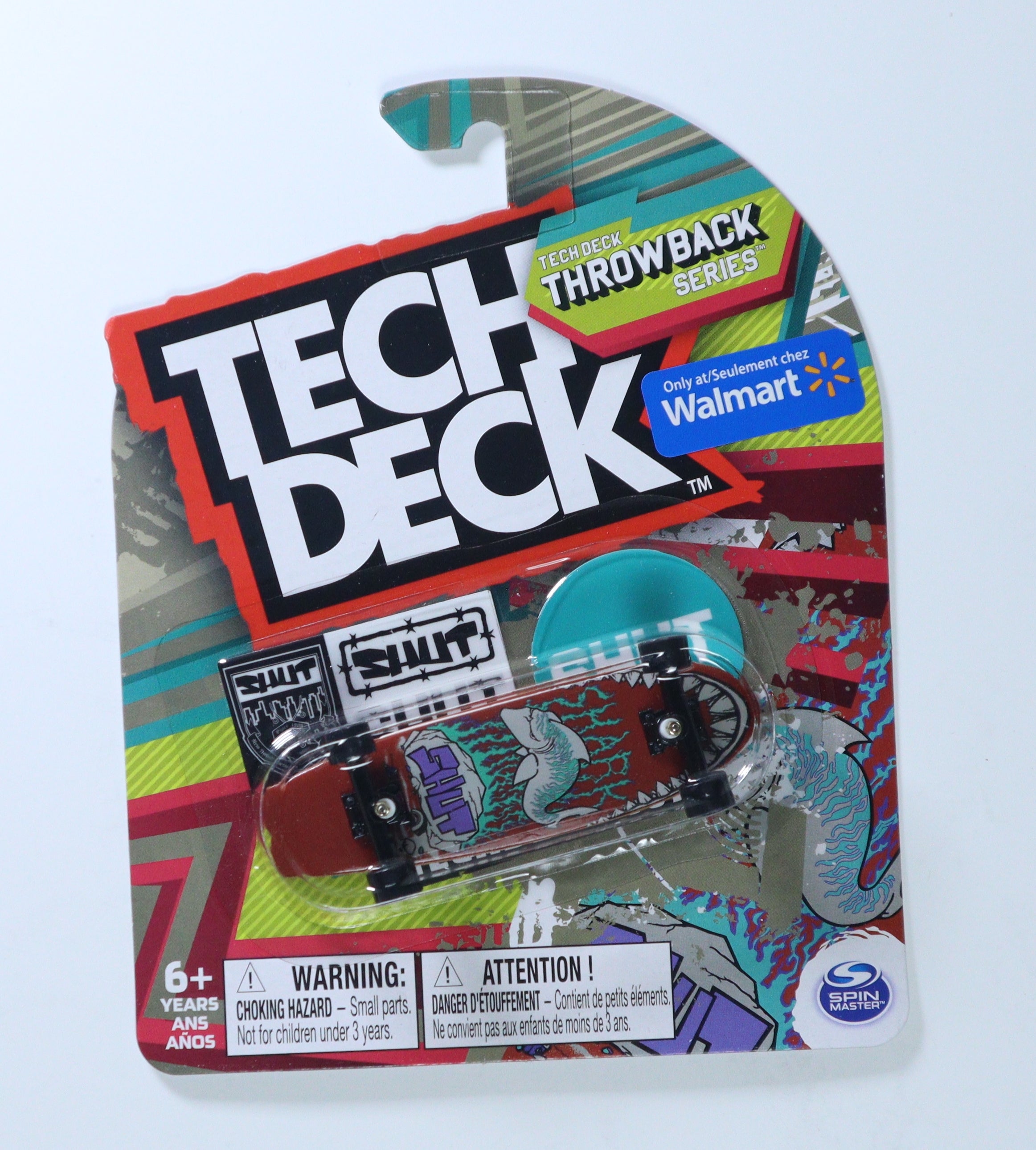 Tech Deck Spin Master Shut Rare Throw Back Series Walmart 2022 Spin Master NEW