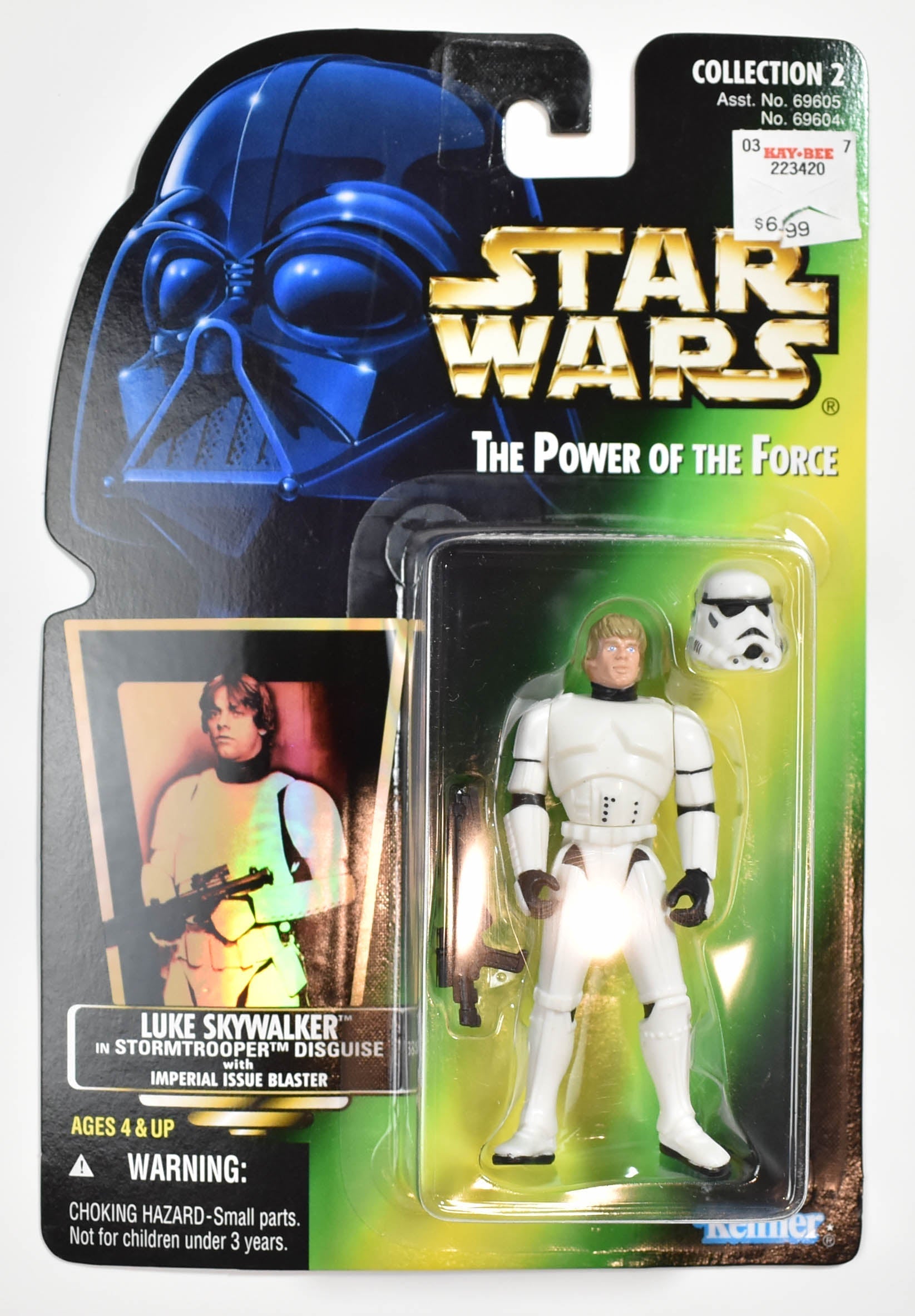 Star Wars Power of the Force Green Card Luke Skywalker Storm Trooper 1996
