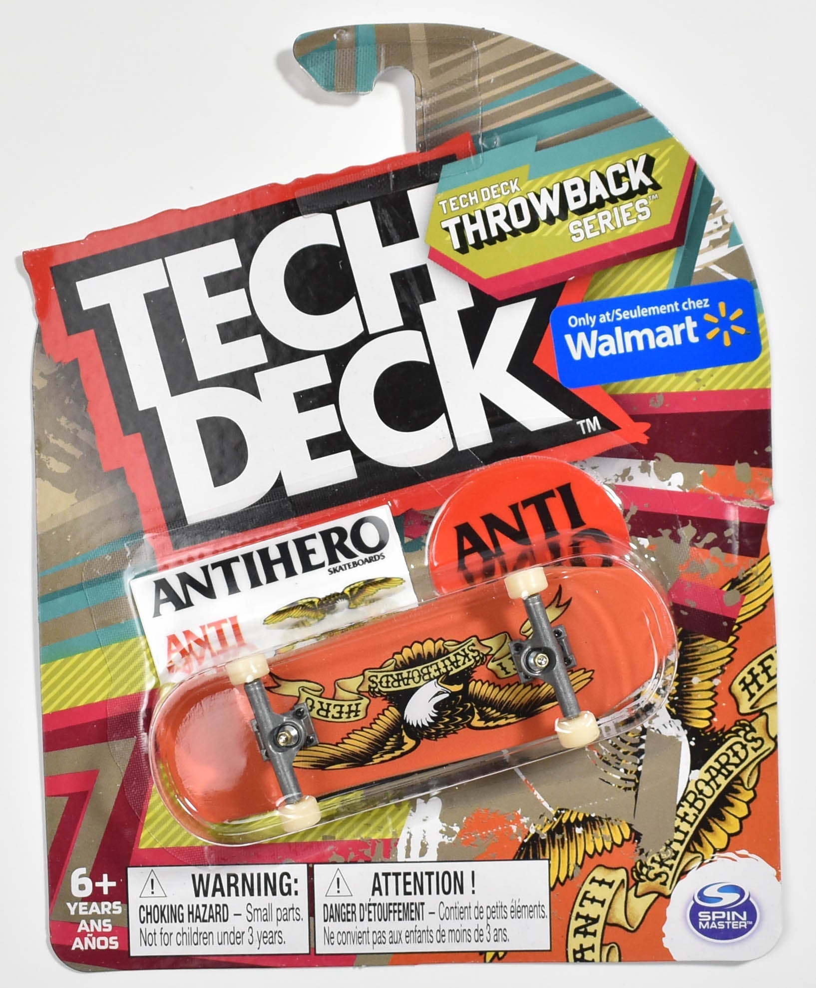 Tech Deck Walmart Throwback Series ANTI Hero Common Orange Eagle NEW