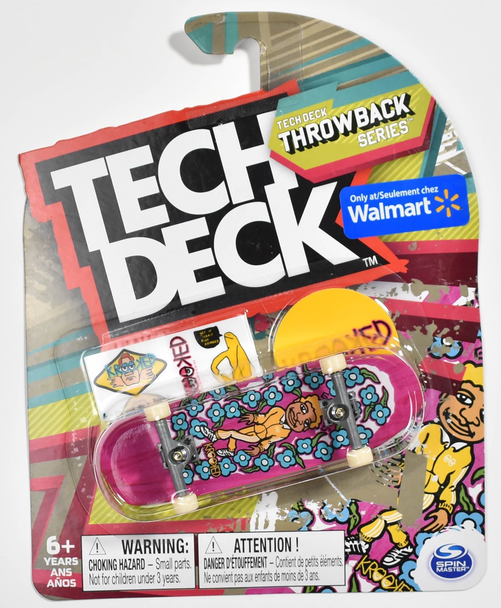 Tech Deck Walmart Throwback Series Krooked Ultra Rare Spin Master Fingerboard