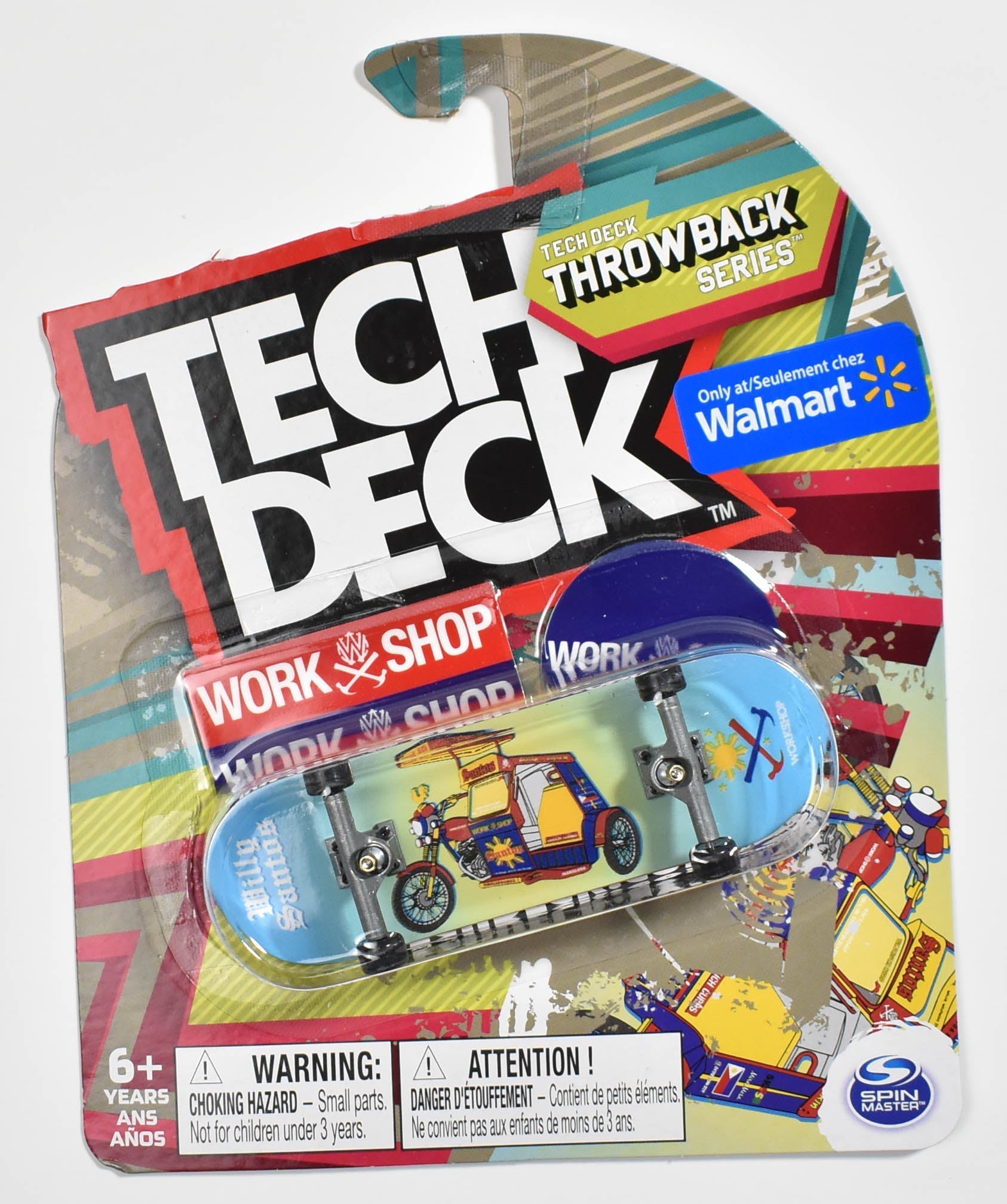 Tech Deck Walmart Throwback Series Work Shop Ultra Rare Fingerboard