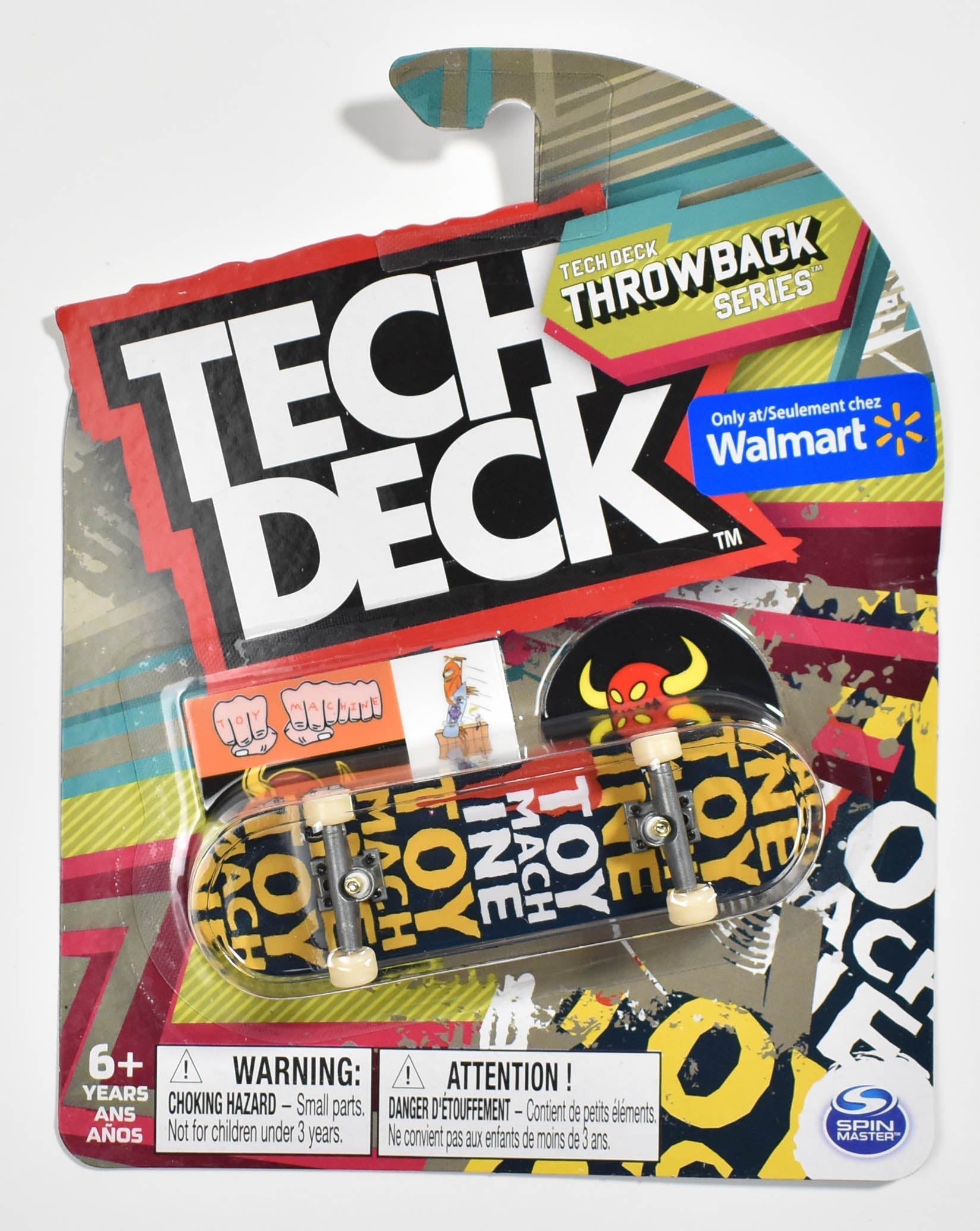 Tech Deck Walmart Throwback Series Toy Machine Finger Board