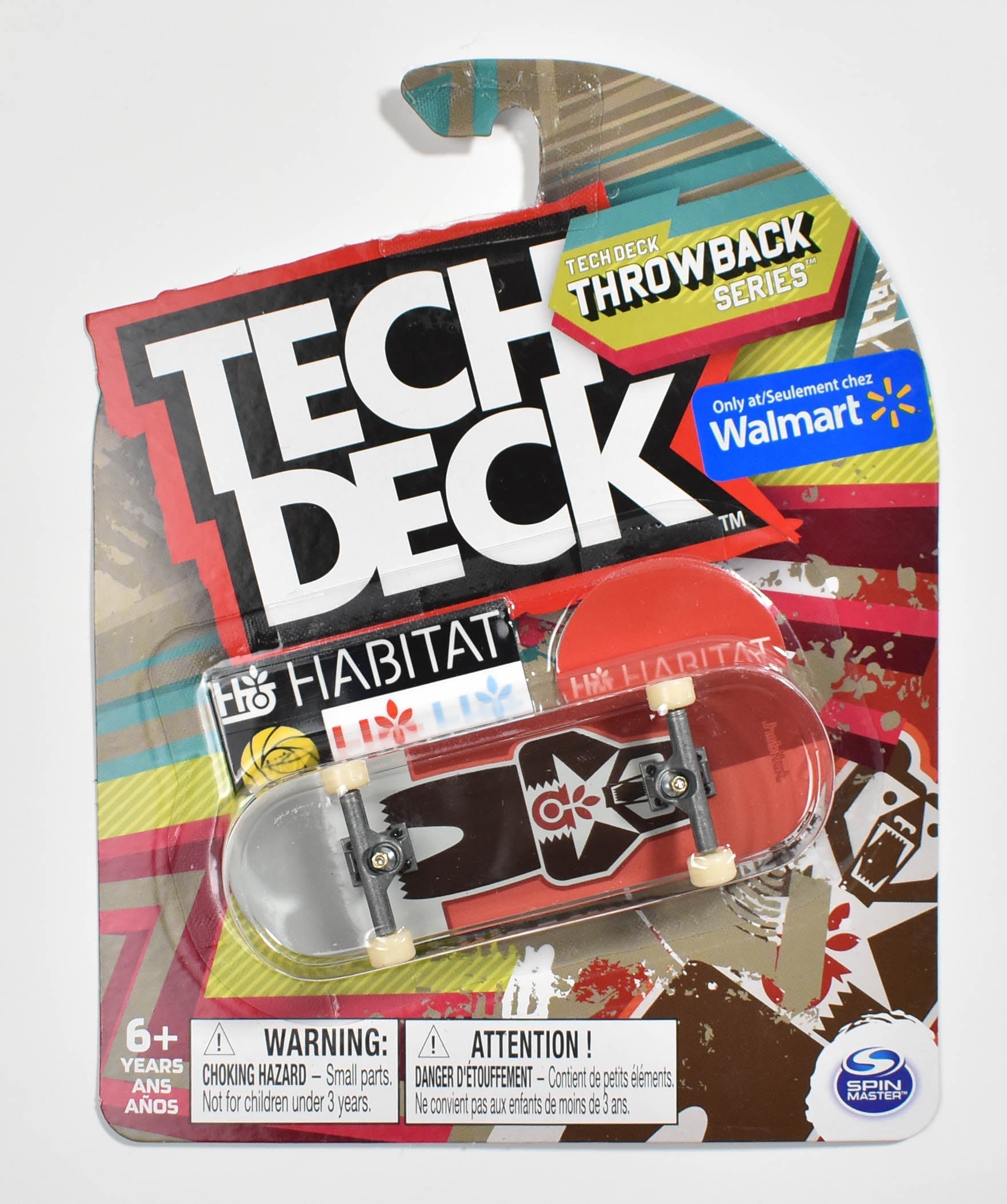 Tech Deck Walmart Throwback Series Red Bear New Spin Master