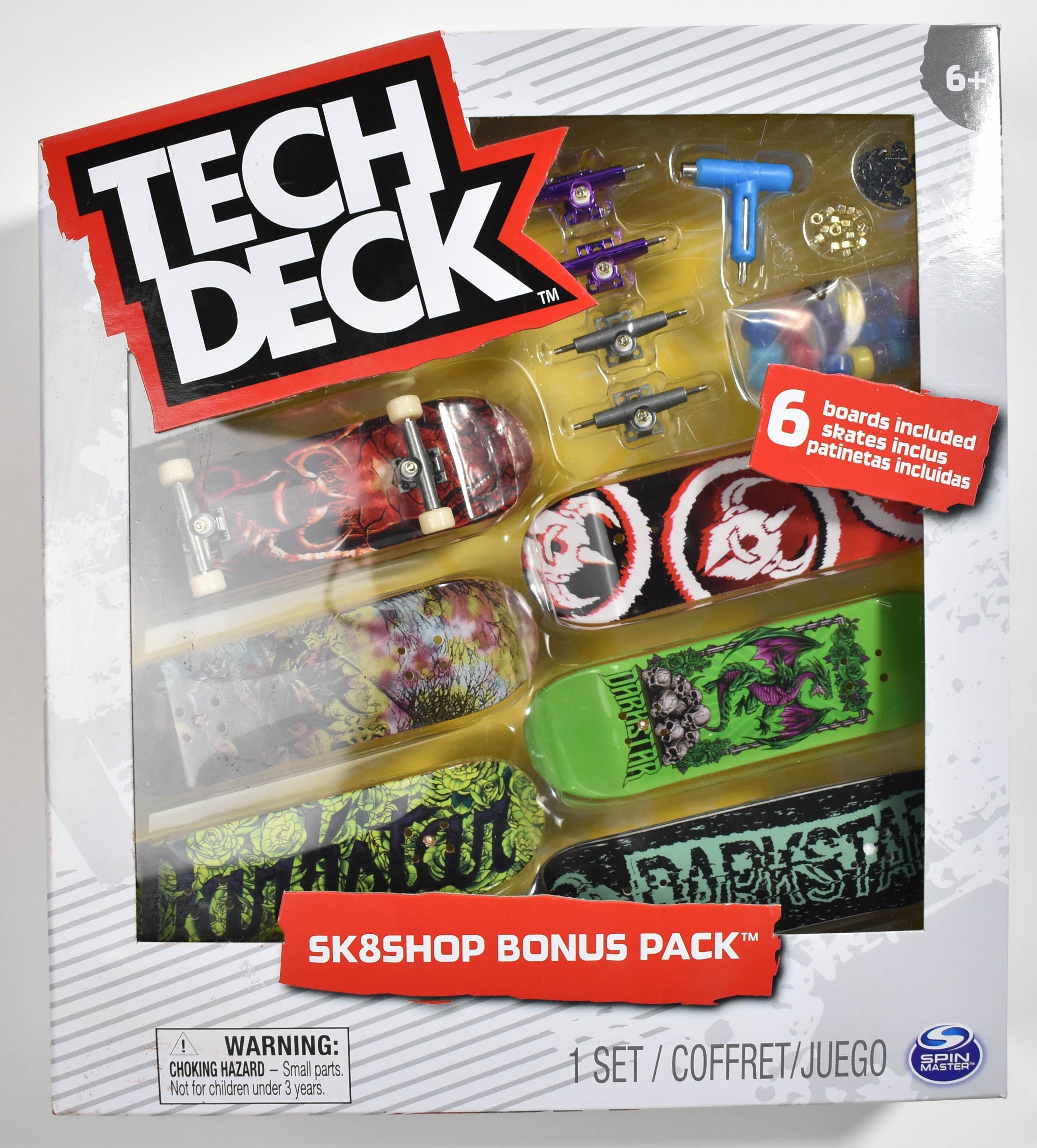 Tech Deck Sk8shop Dark Star Bonus Pack Spinmaster 6 Boards Pack