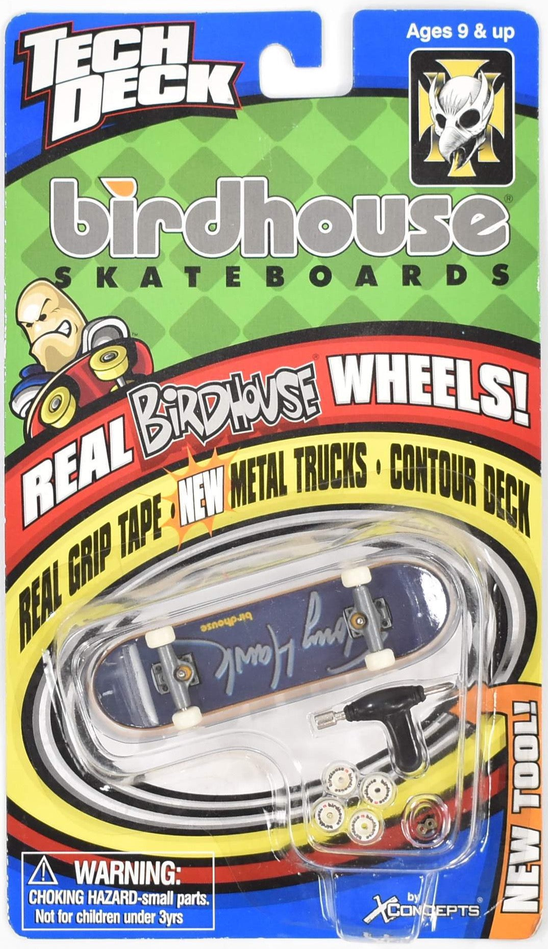 Tech Deck Bird House Skateboards X Concepts 2001 Tony Hawk Mini Skateboard