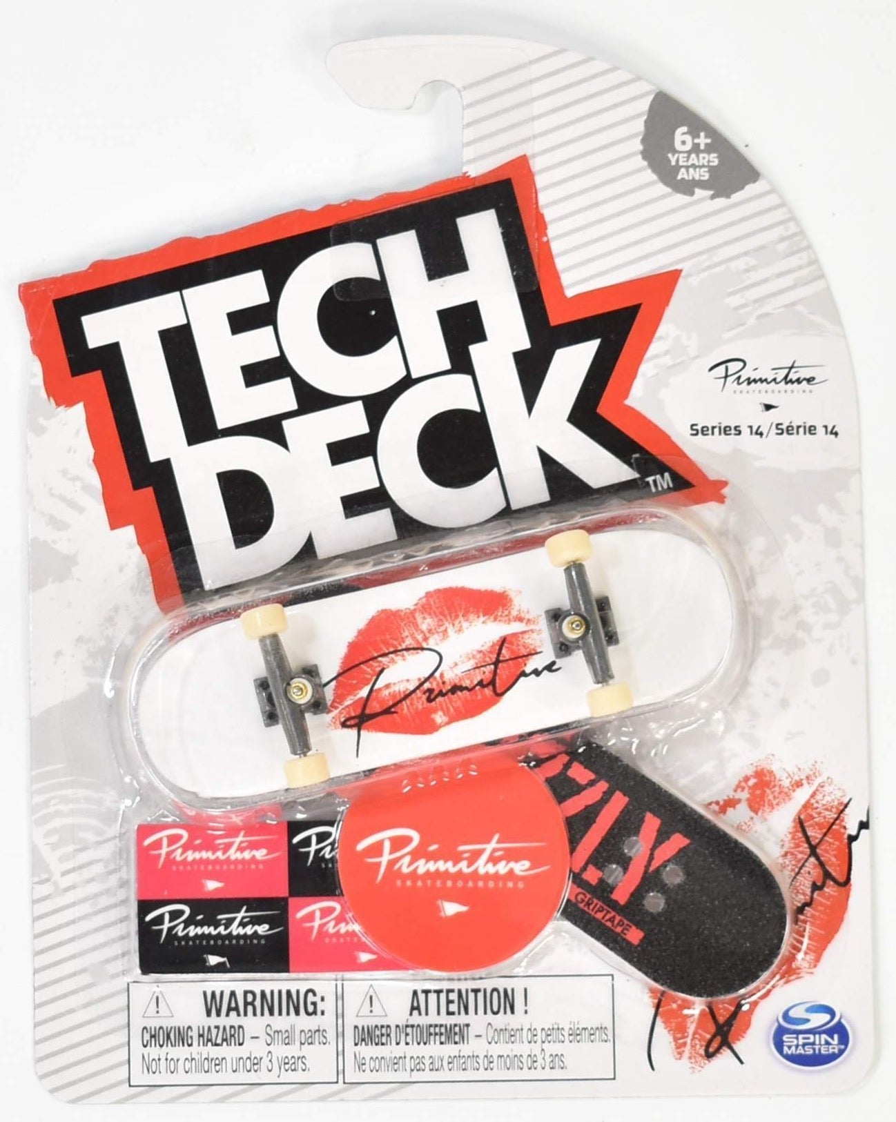 Tech Deck Primitive Series 14 Ultra Rare Red Lips Spin Master Tech Deck New