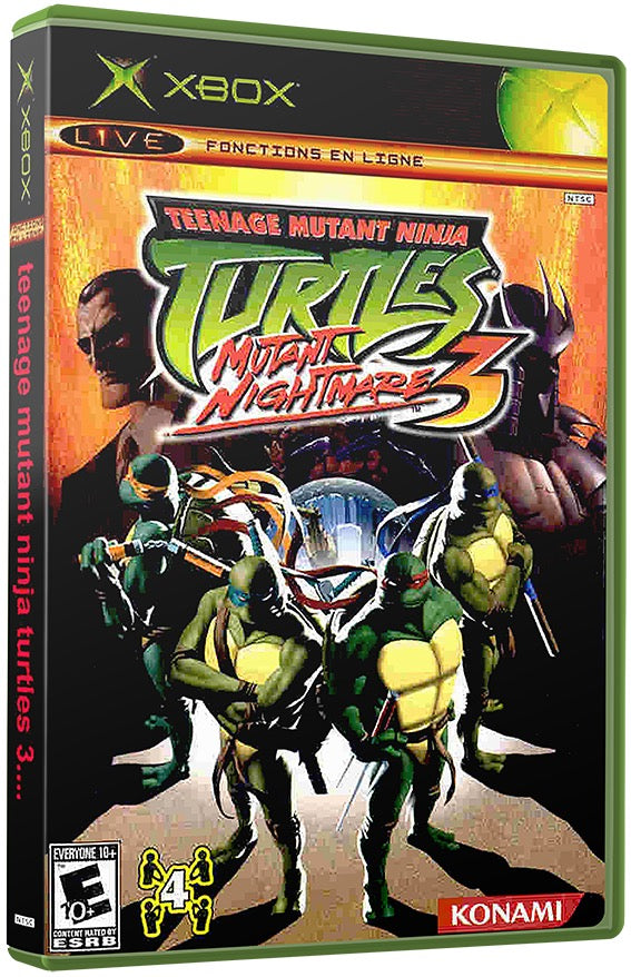 Teenage Mutant Ninja Turtles 3 - Mutant Nightmare Used Microsoft XBOX Original Video Game