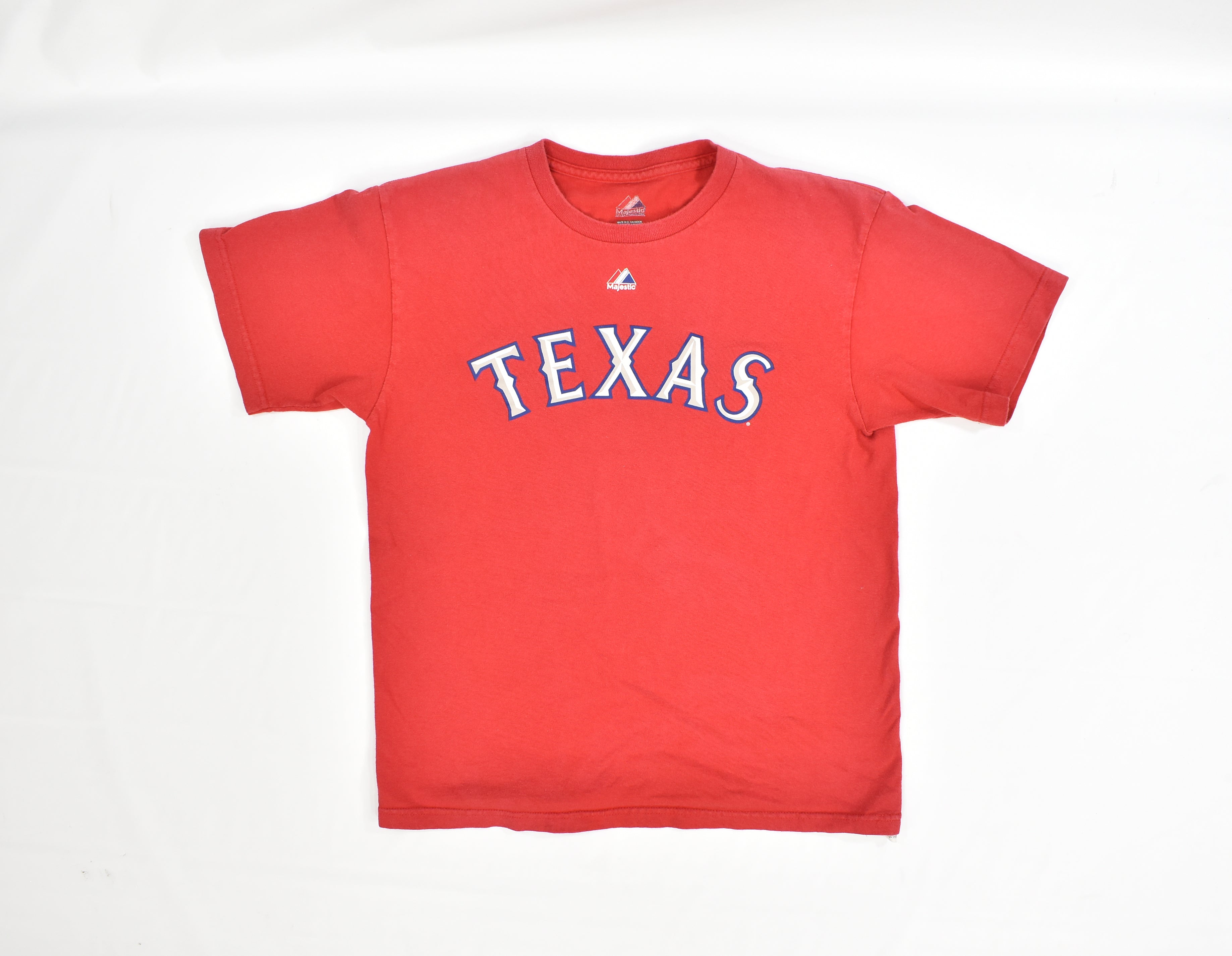 Texas Rangers MLB Baseball t-shirt Large Youth / Kids used