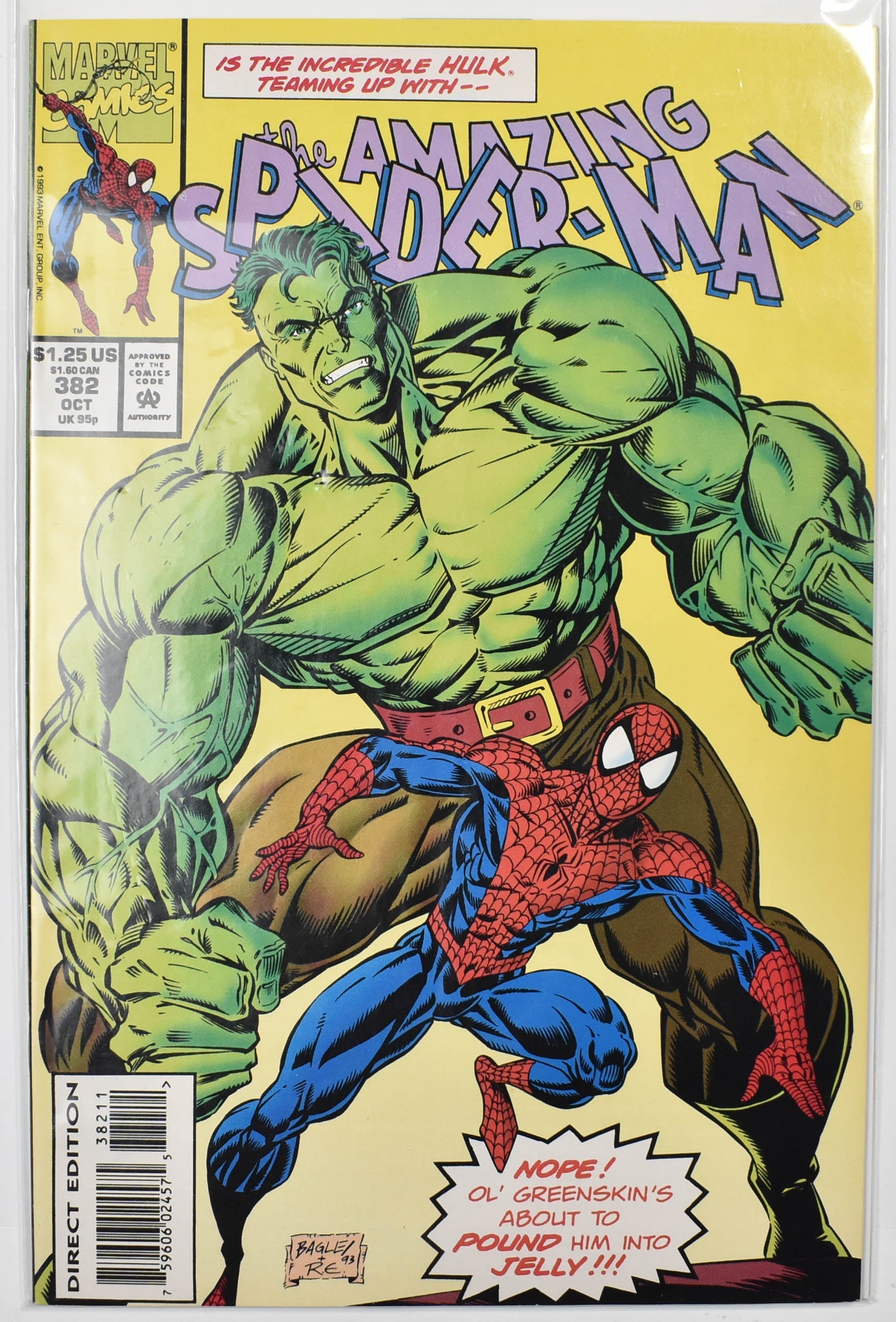 The Amazing Spider Man Marvel Comic Book 382