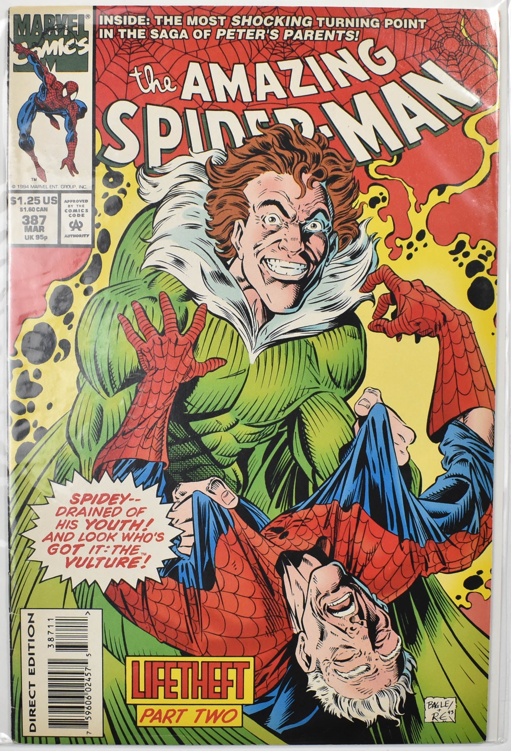 The Amazing Spider Man Marvel Comic Book 387