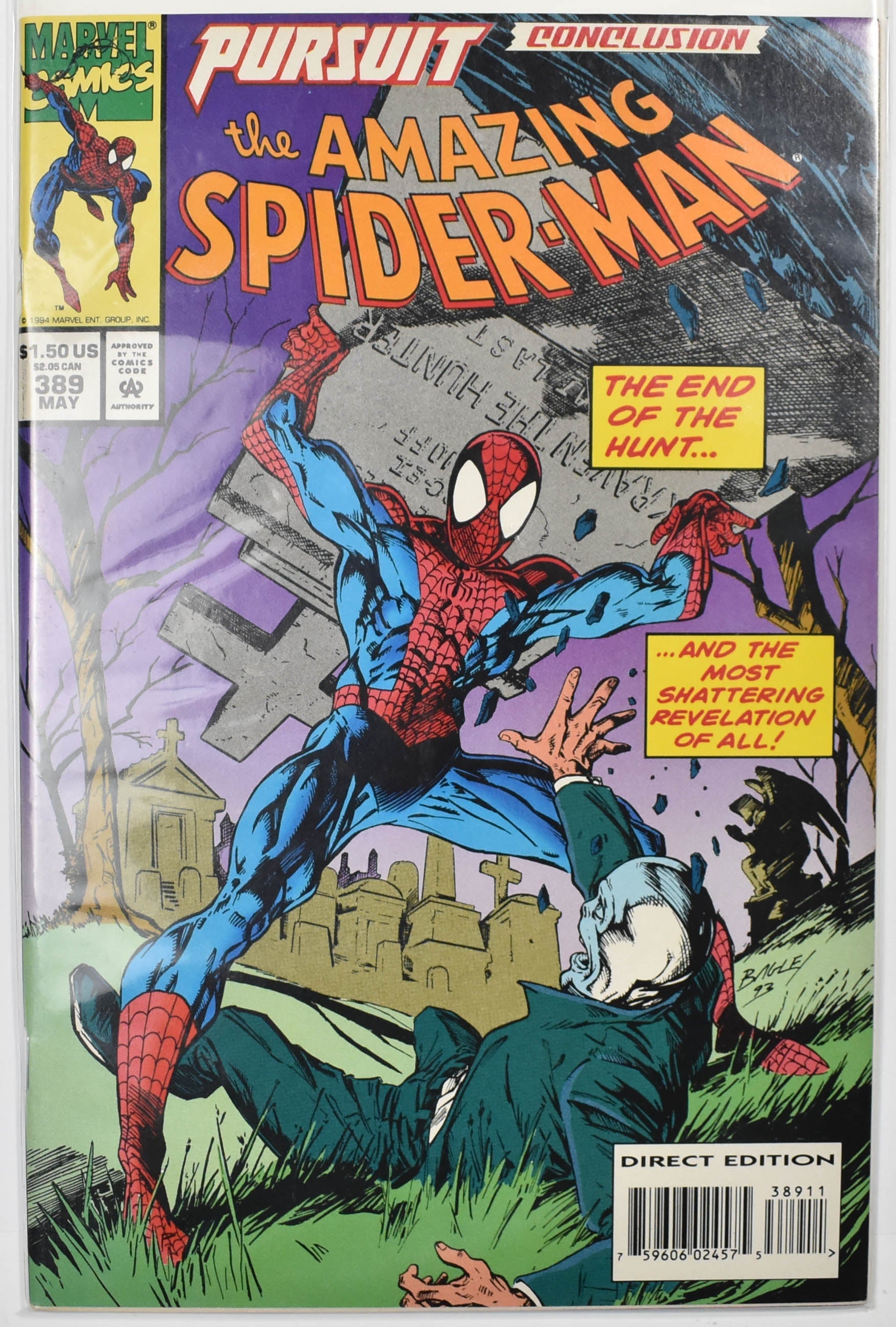 The Amazing Spider Man Marvel Comic Book 389 May