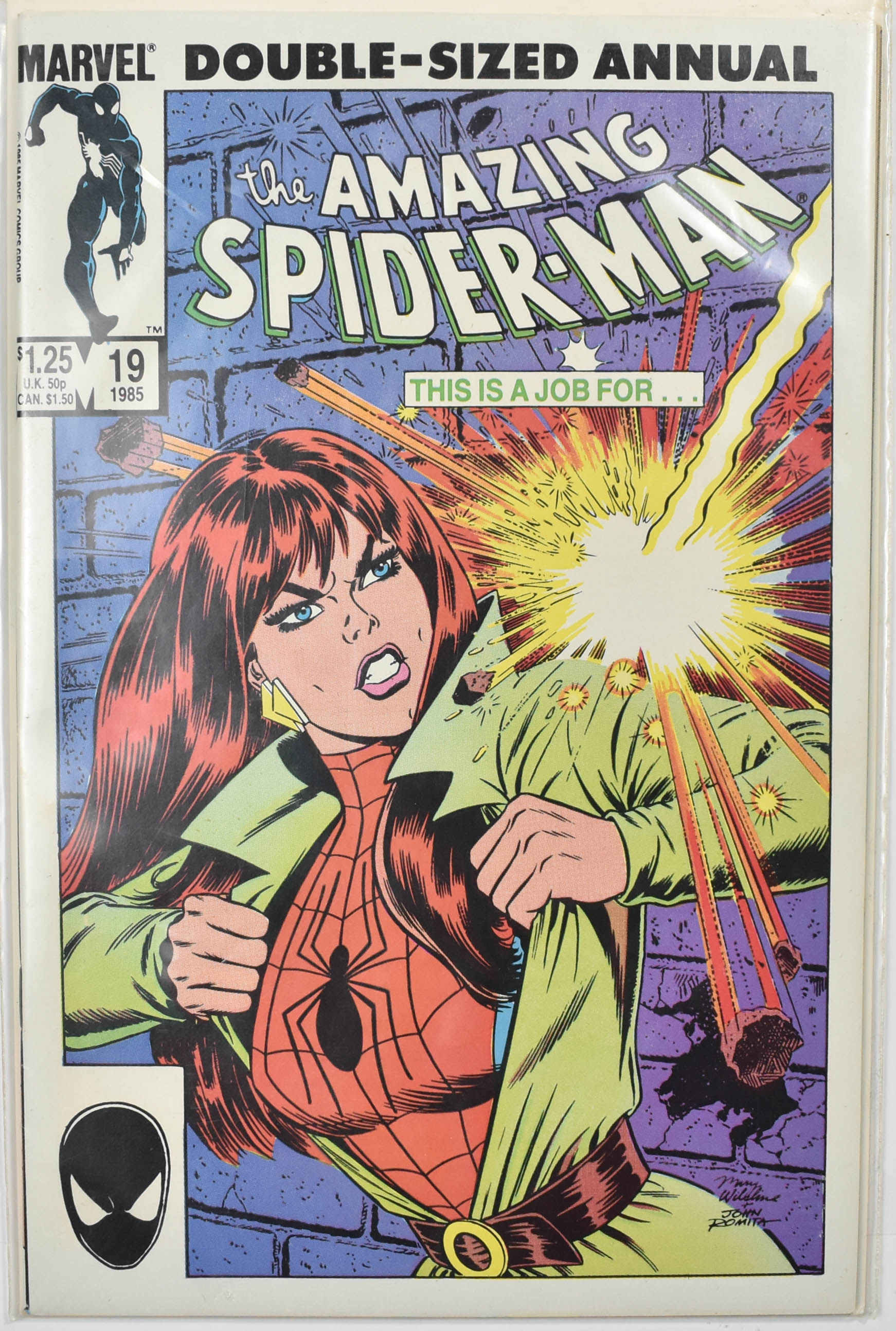 The Amazing Spider Man Marvel Comic Book 19 Double Sized 1985