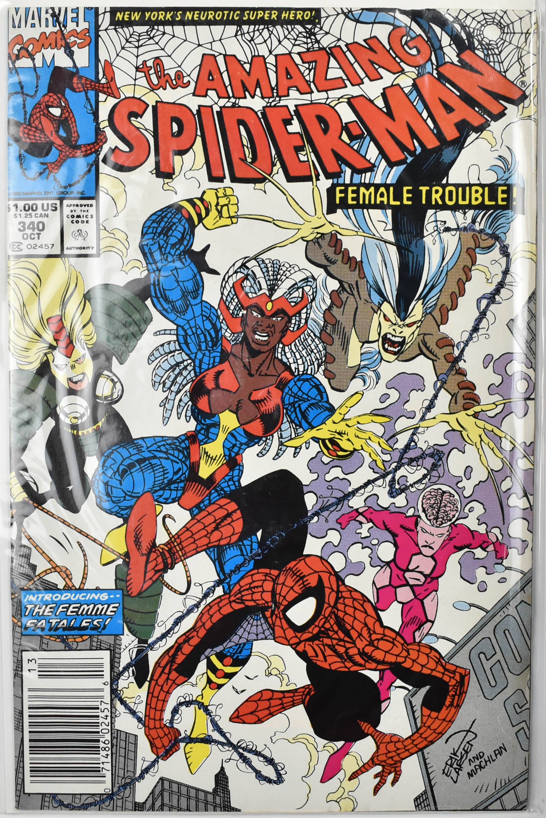 The Amazing Spider Man Marvel Comic Book 340 OCT