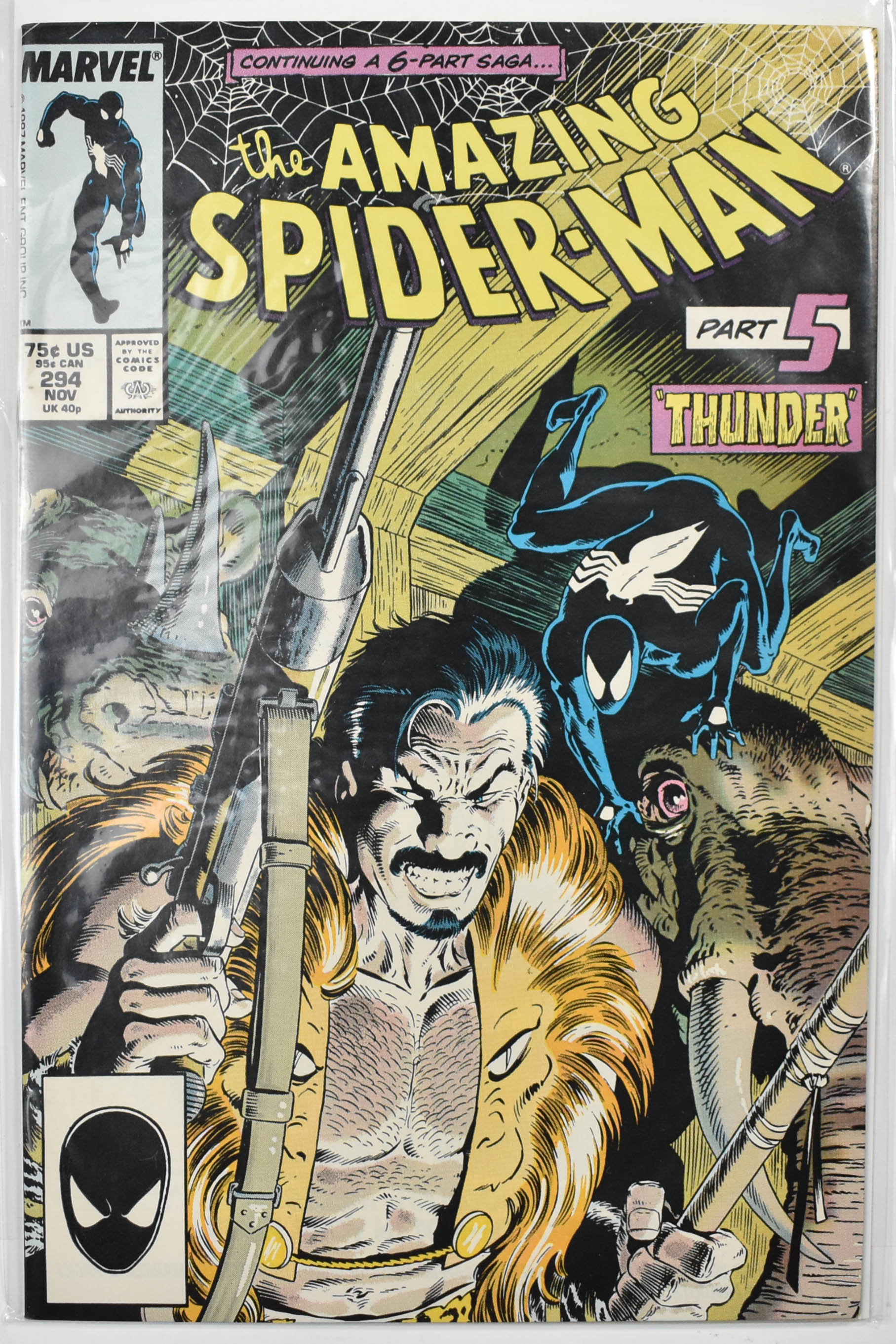 The Amazing Spider Man Marvel Comic Book 294 Nov