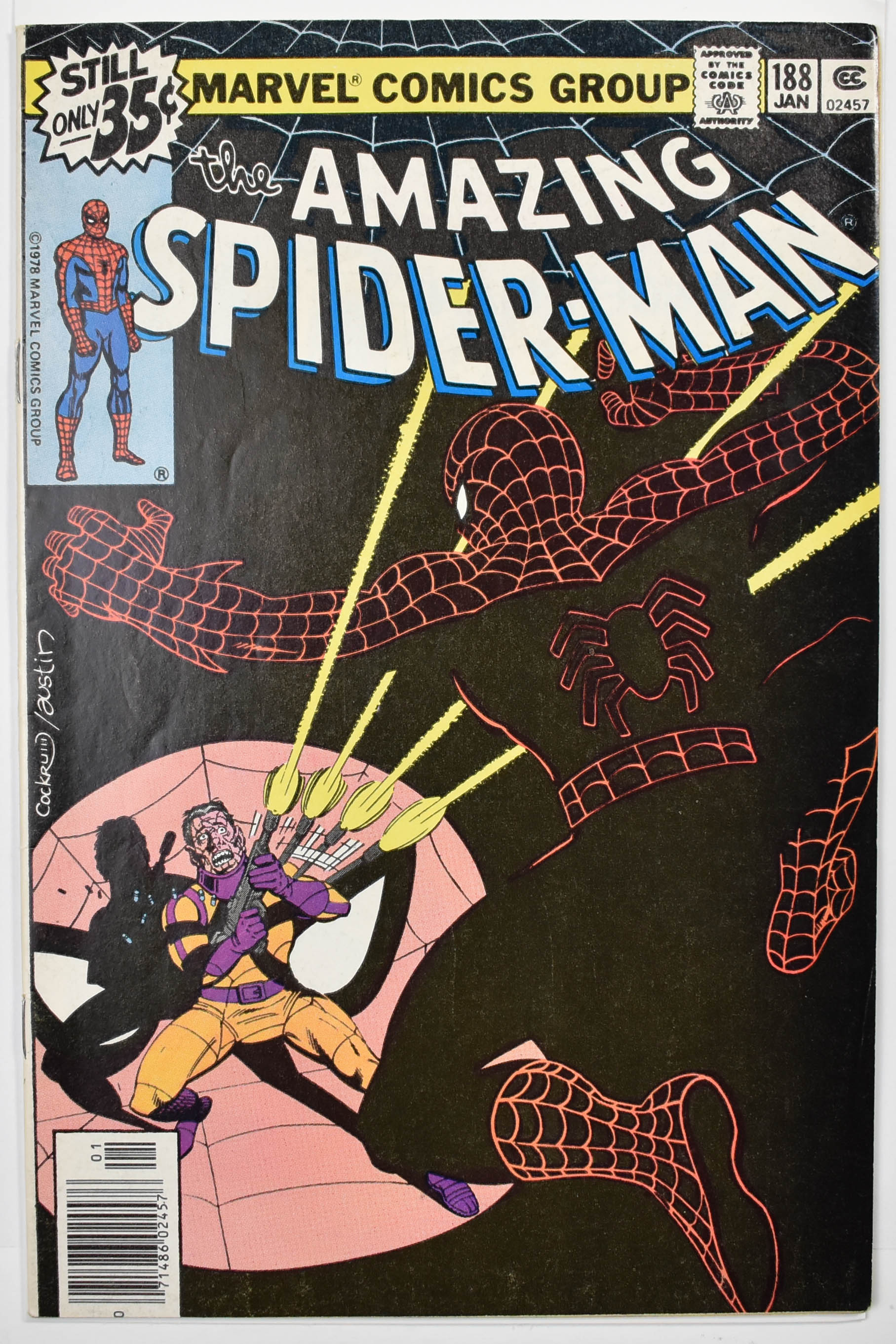 The Amazing Spider Man Marvel Comic Book 188 JAN