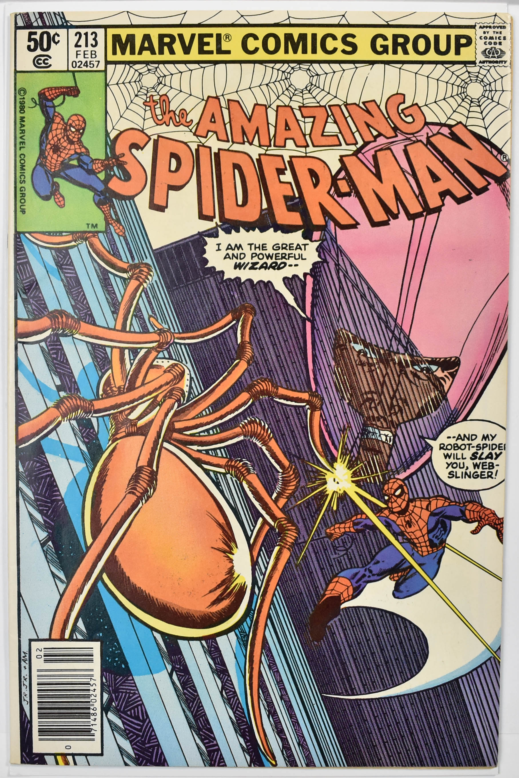 The Amazing Spider Man Marvel Comic Book 213 FEB
