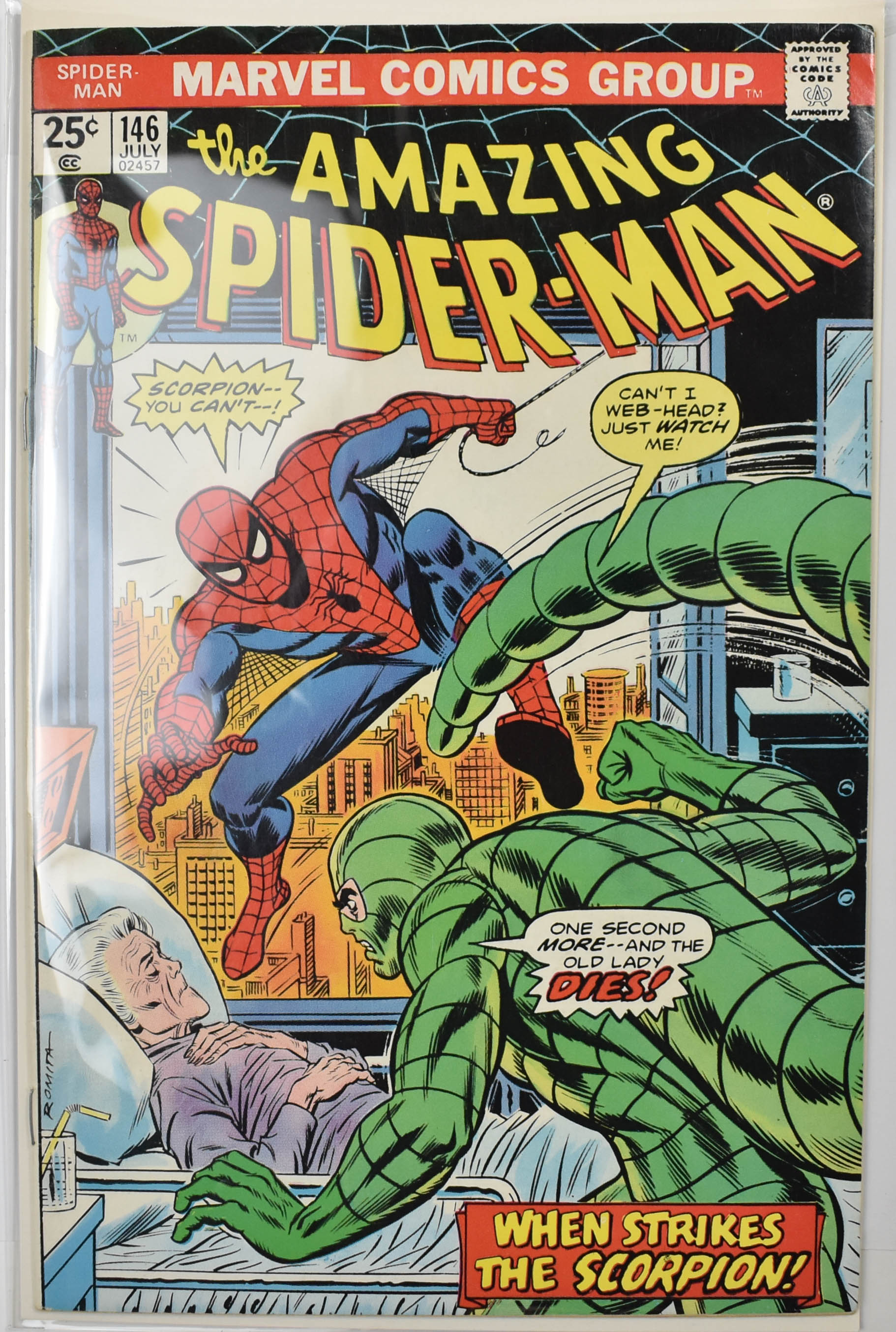 The Amazing Spider Man Marvel Comic Book 146 July