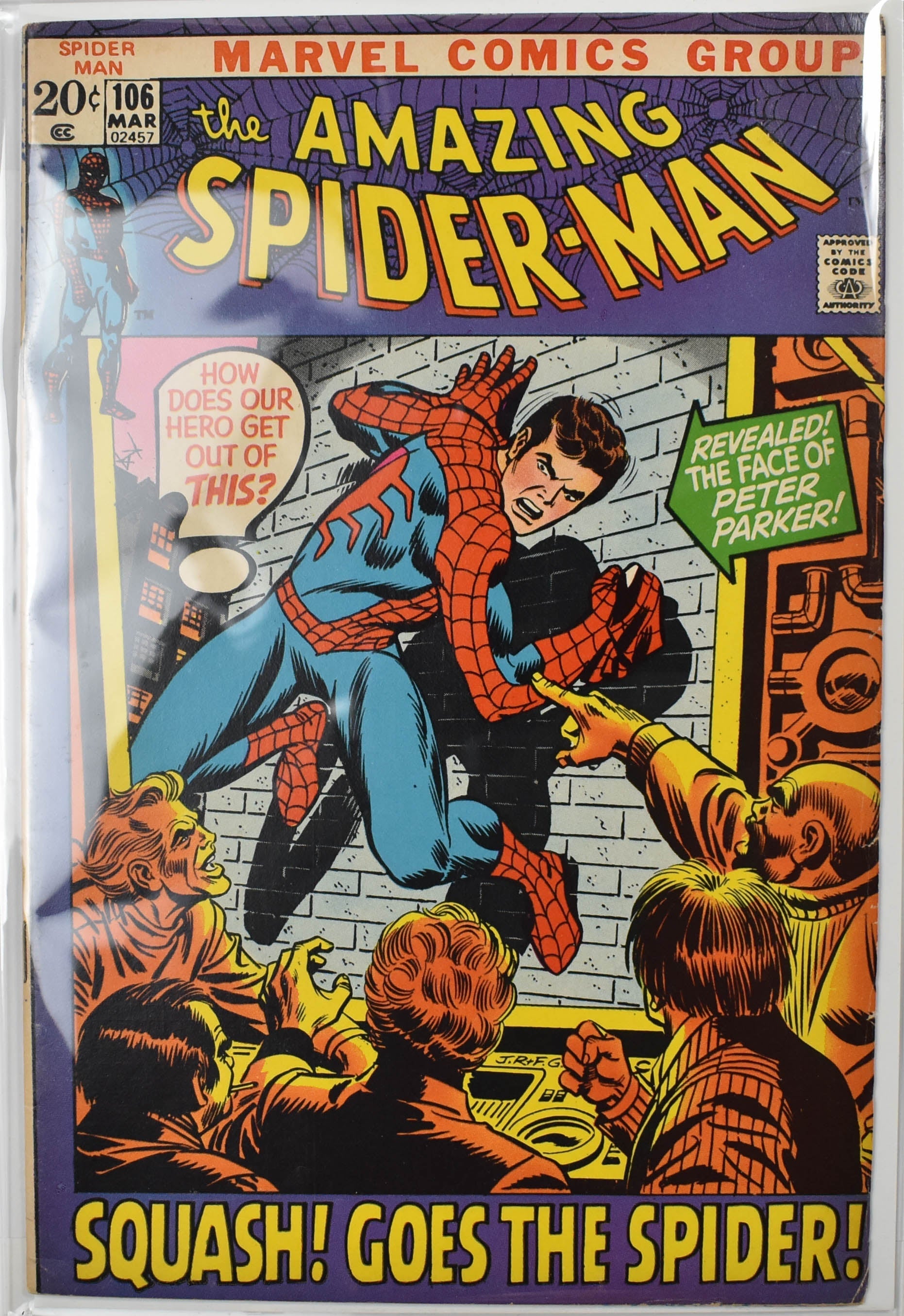The Amazing Spider Man Marvel Comic Book 106 March