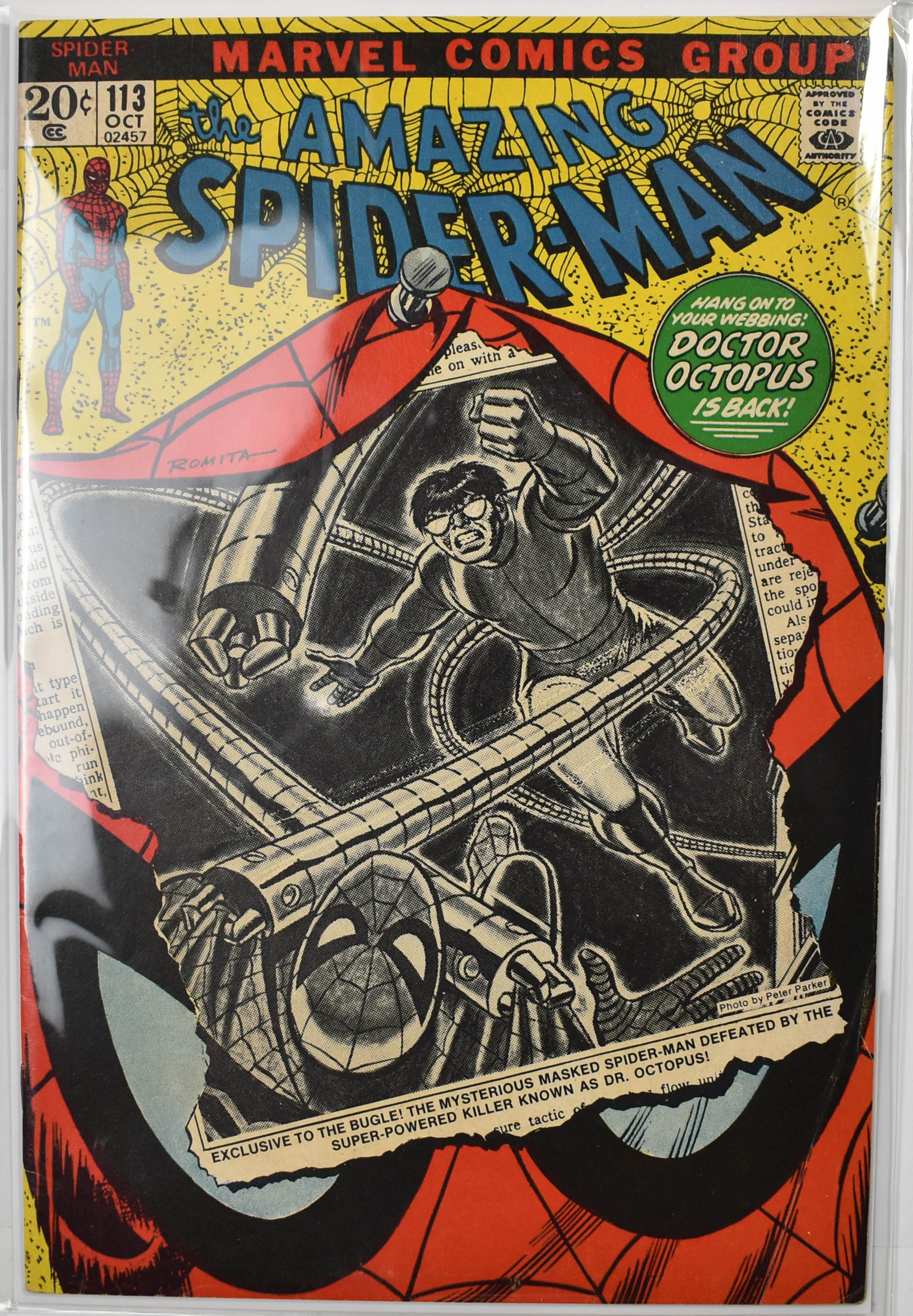 The Amazing Spider Man Marvel Comic Book 113 Oct