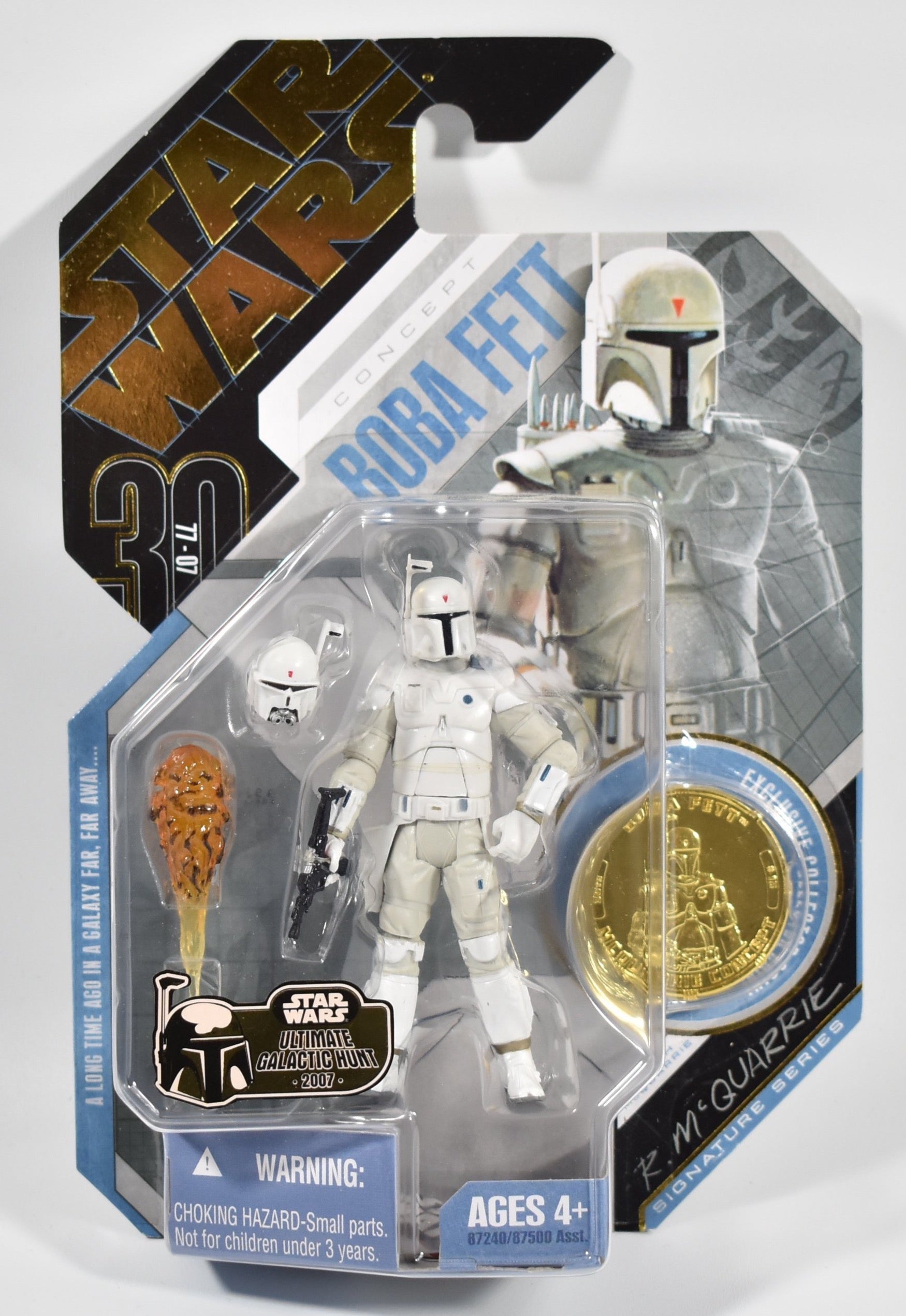 Star Wars Concept Boba Fett Action Figure Signature Series Gold Coin