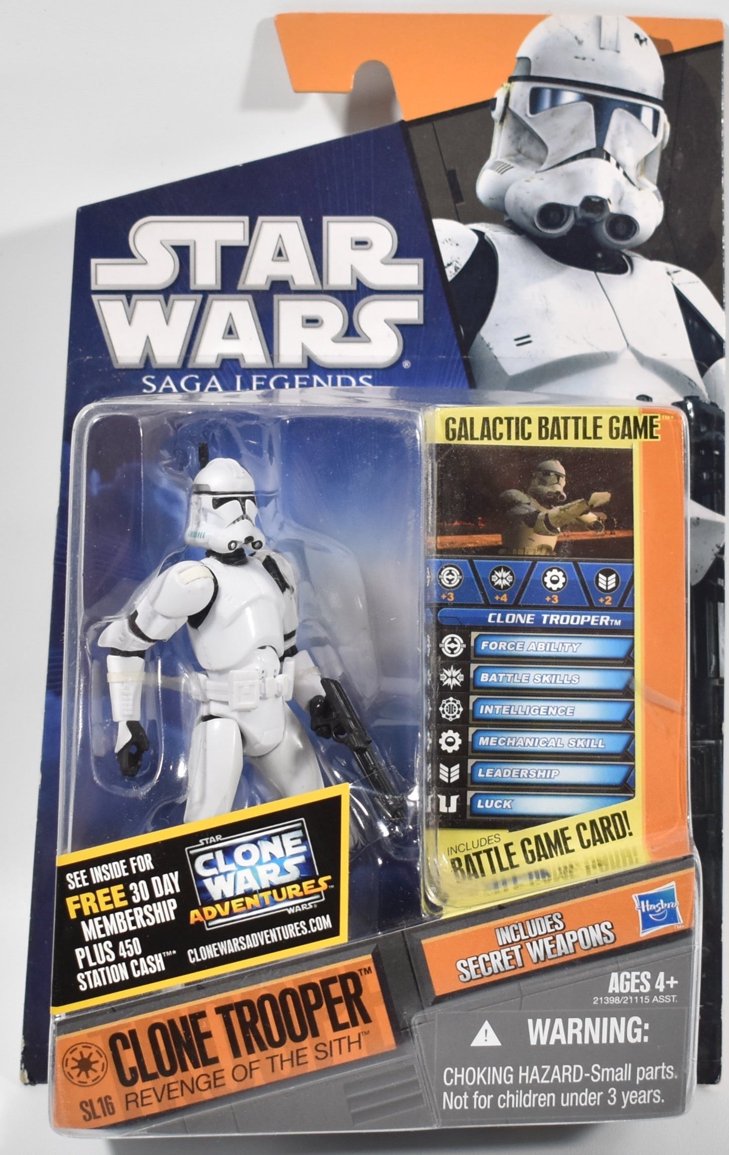 Star Wars Clone Trooper SL16 Revenge of the Sith Saga Legends