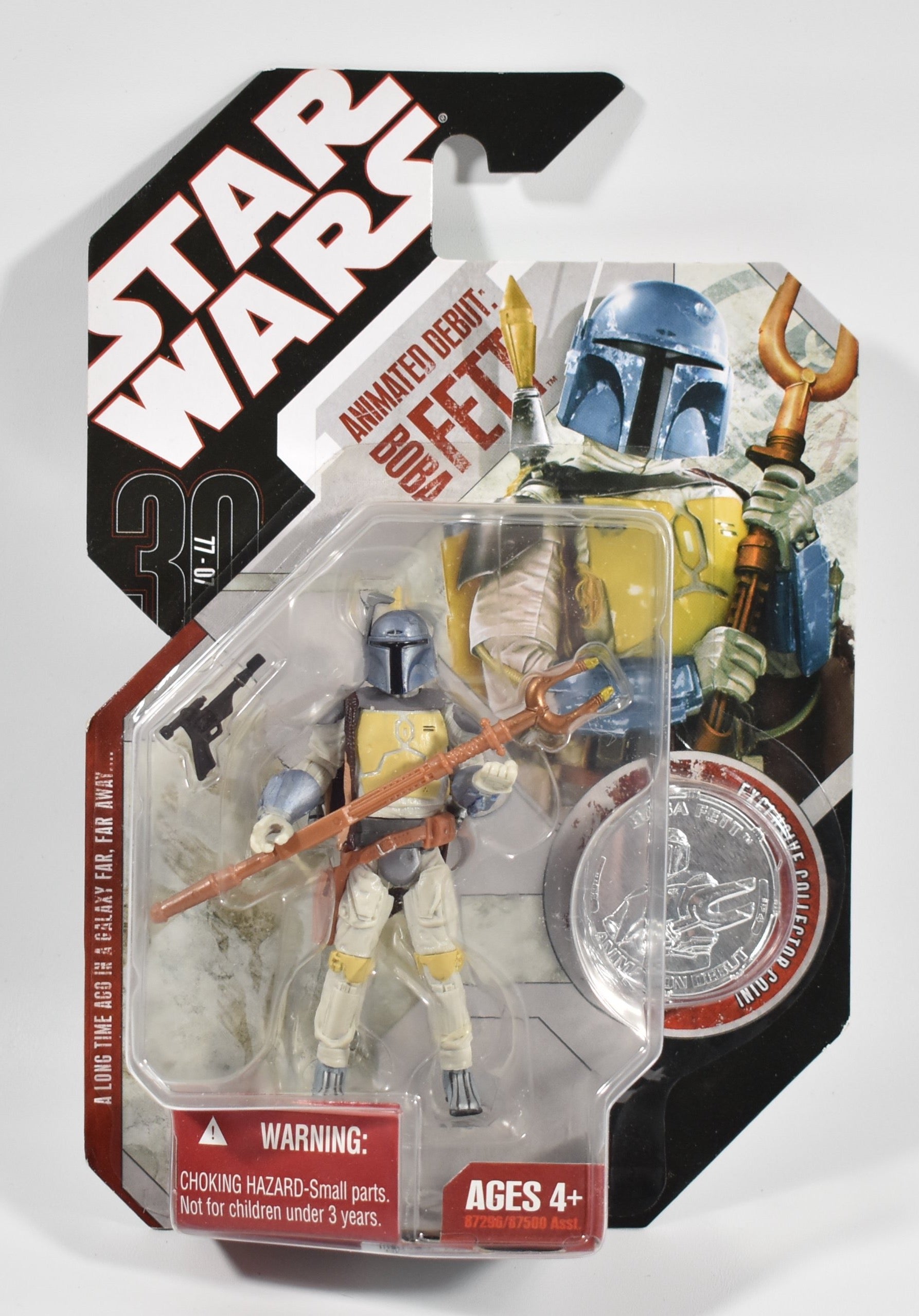 Star Wars Saga Legends Silver Coin Boba Fett Animated Debut