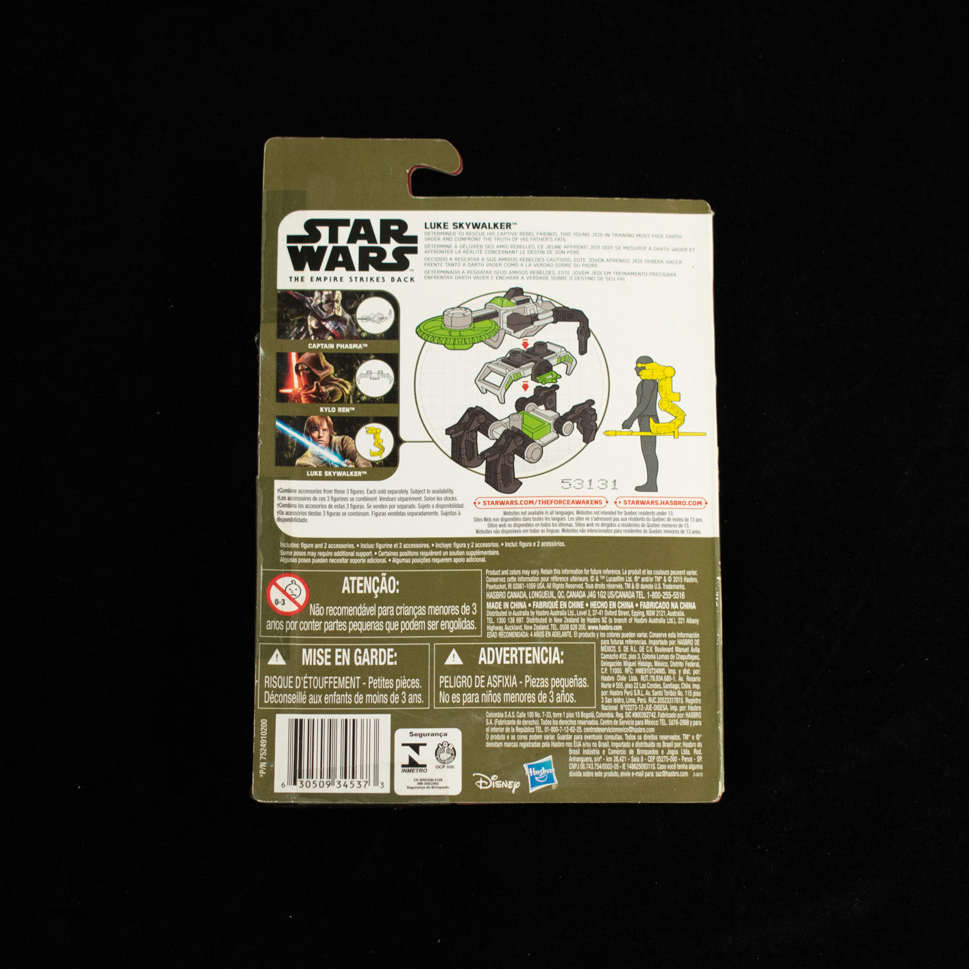 Star Wars The Force Awakens Luke Sky Walker 2015 Disney