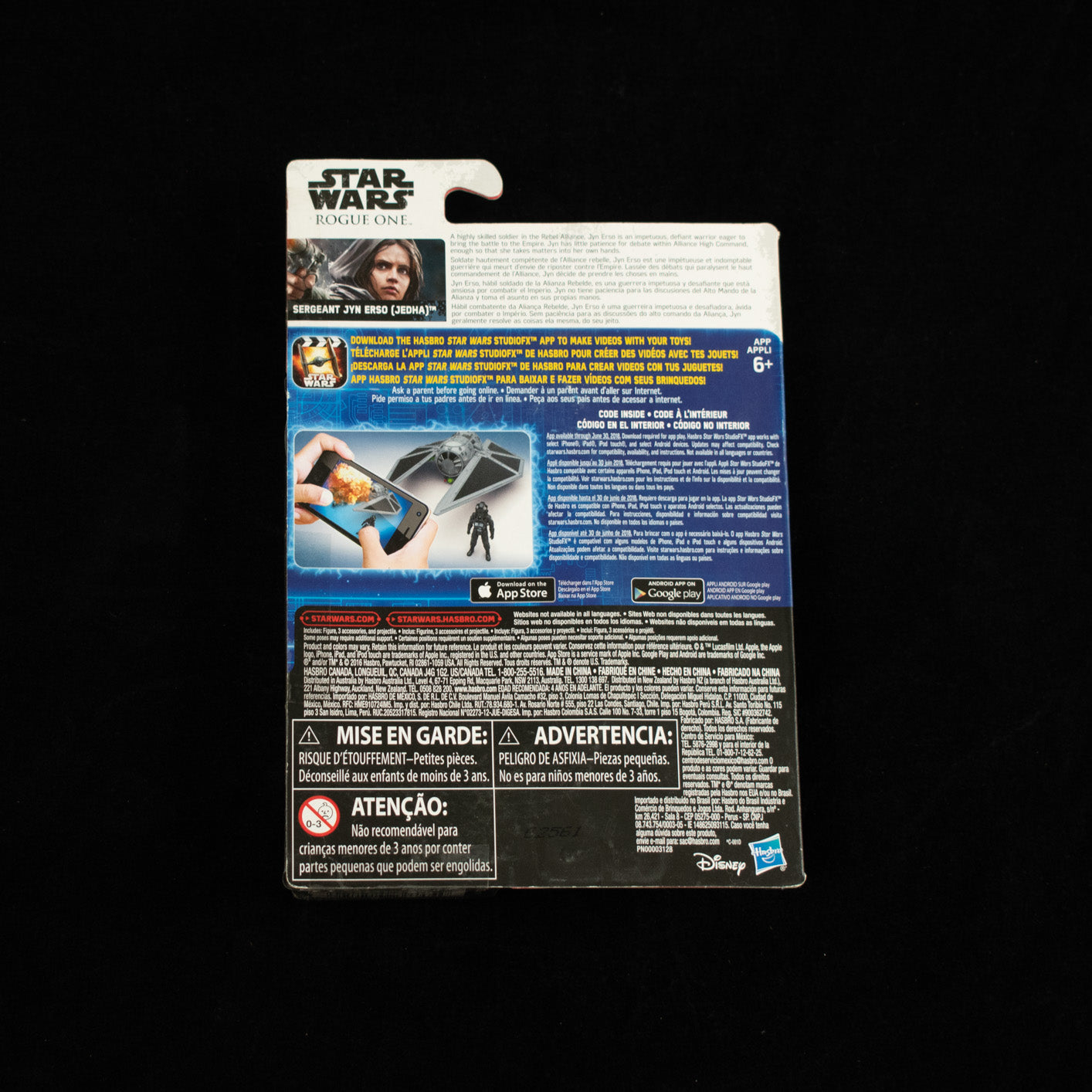 Star Wars Rogue One Sergeant Jyn Erso Disney Hasbro 2016