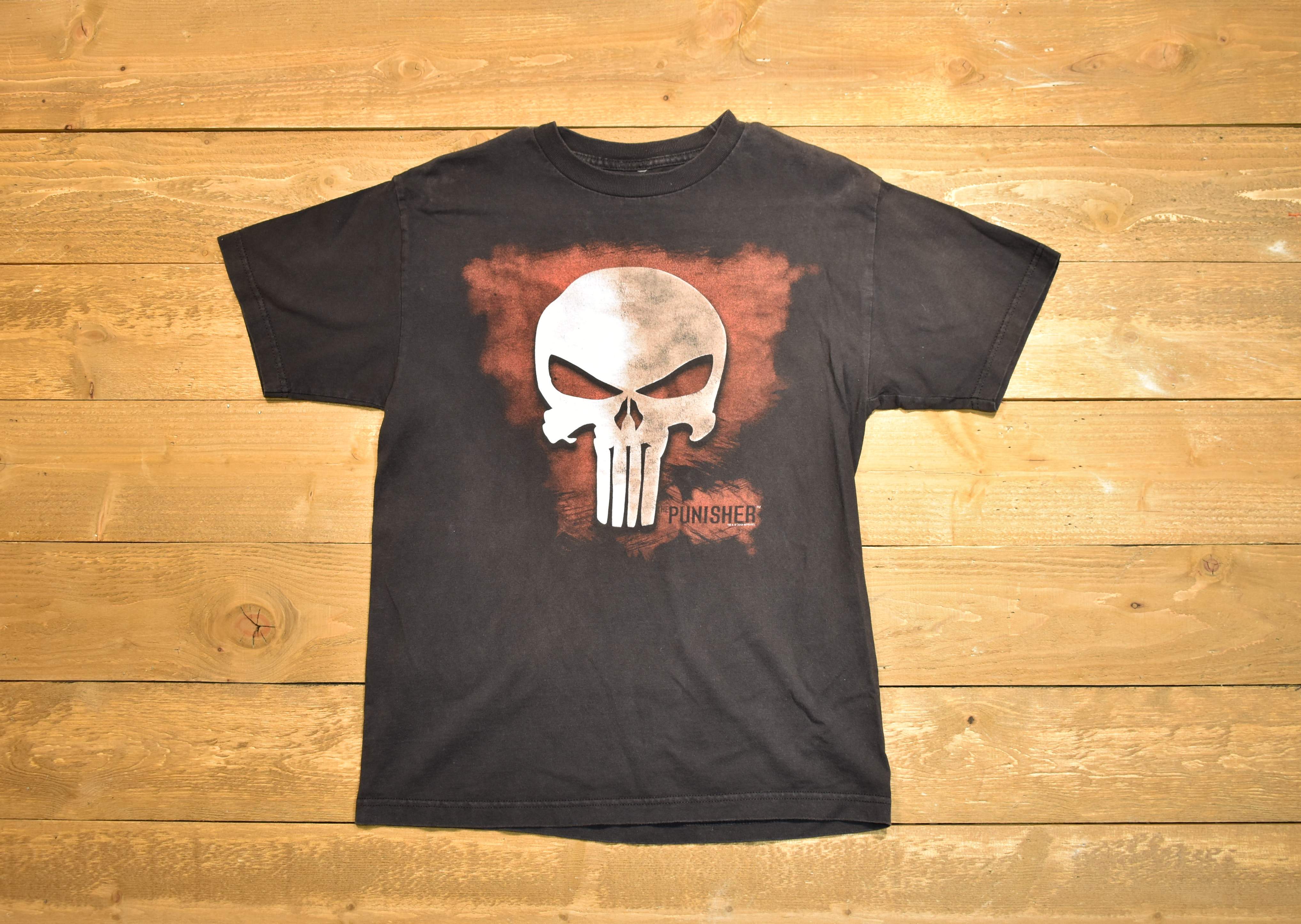 Punisher T-shirt medium men's T-shirt authentic marvel 2004 used