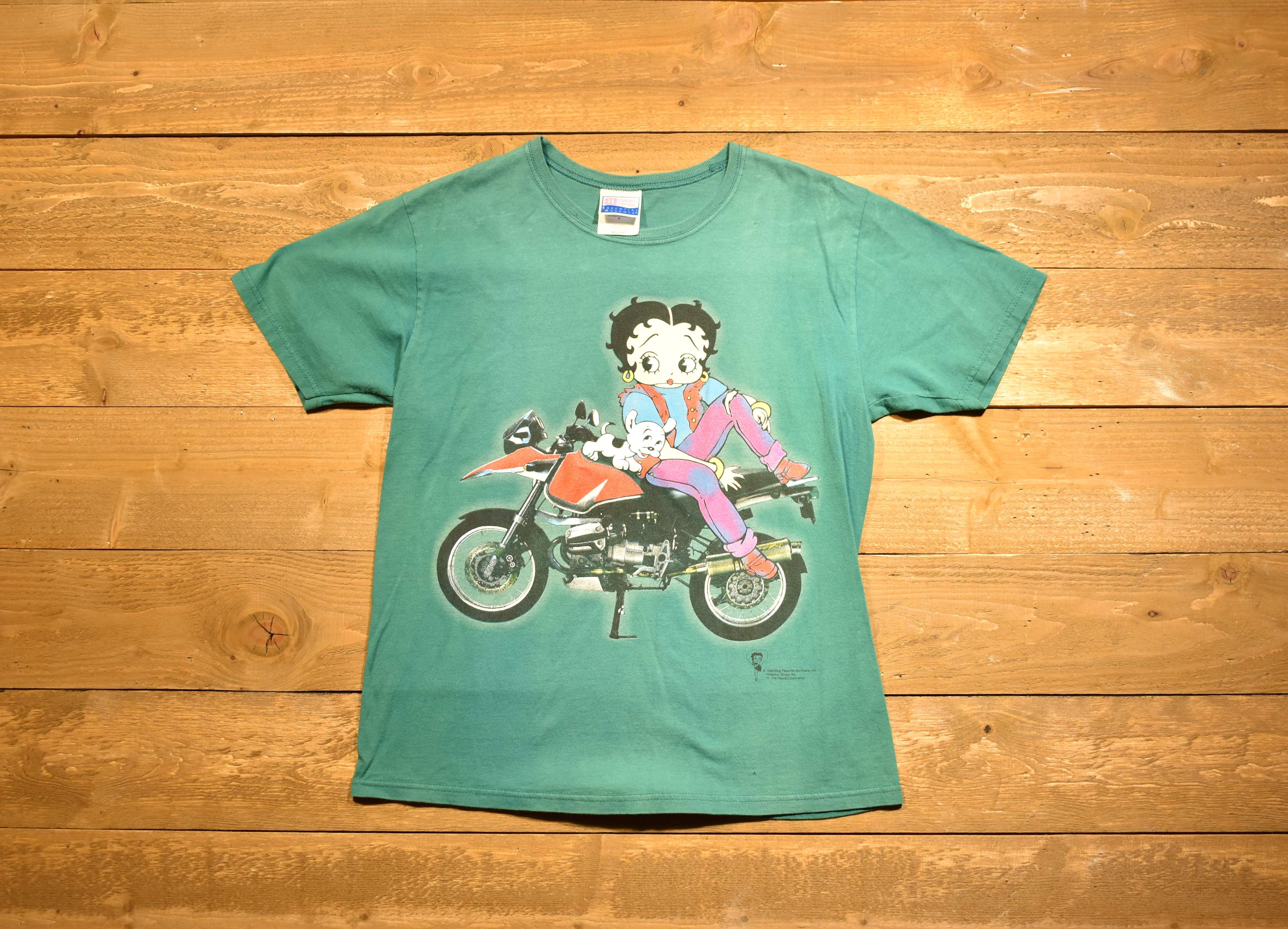 Betty boo vintage T-shirt medium green 1998 Used
