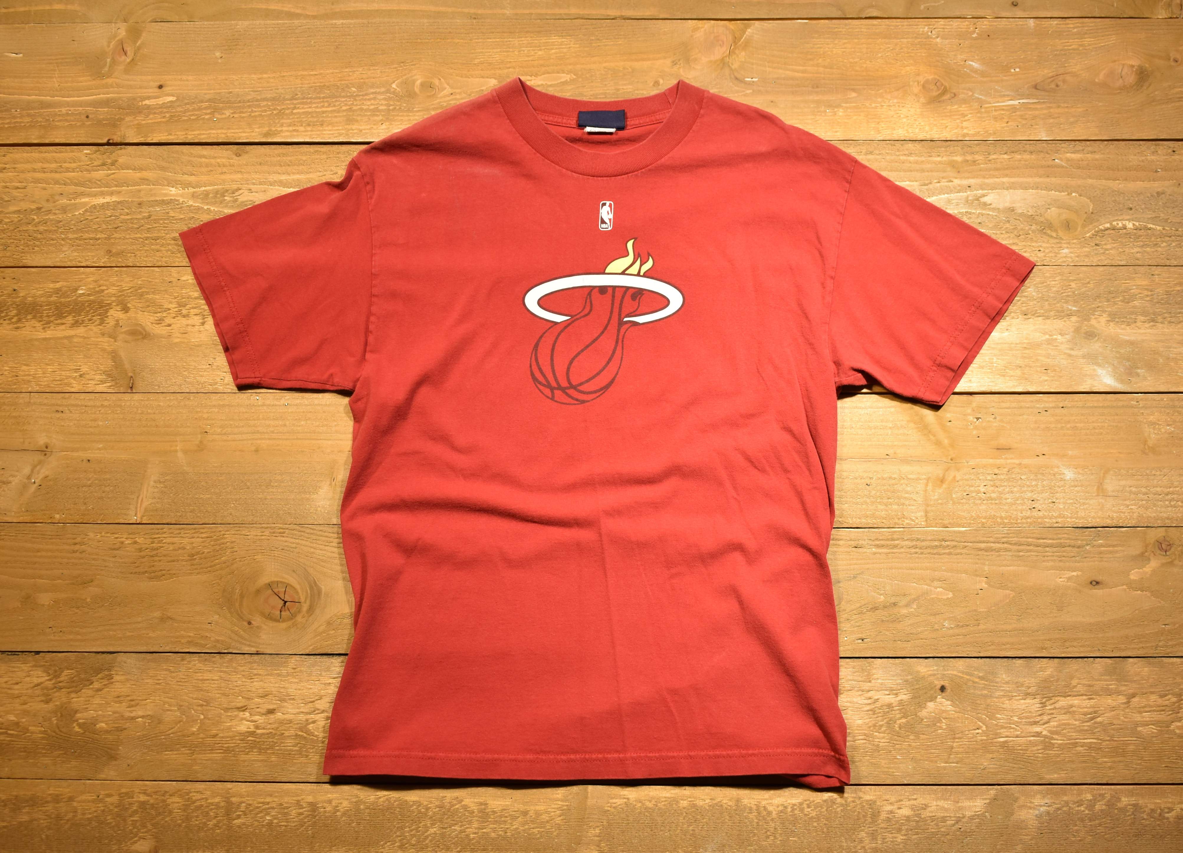 Miami Heat T-shirt NBA basketball men's T-shirt large used