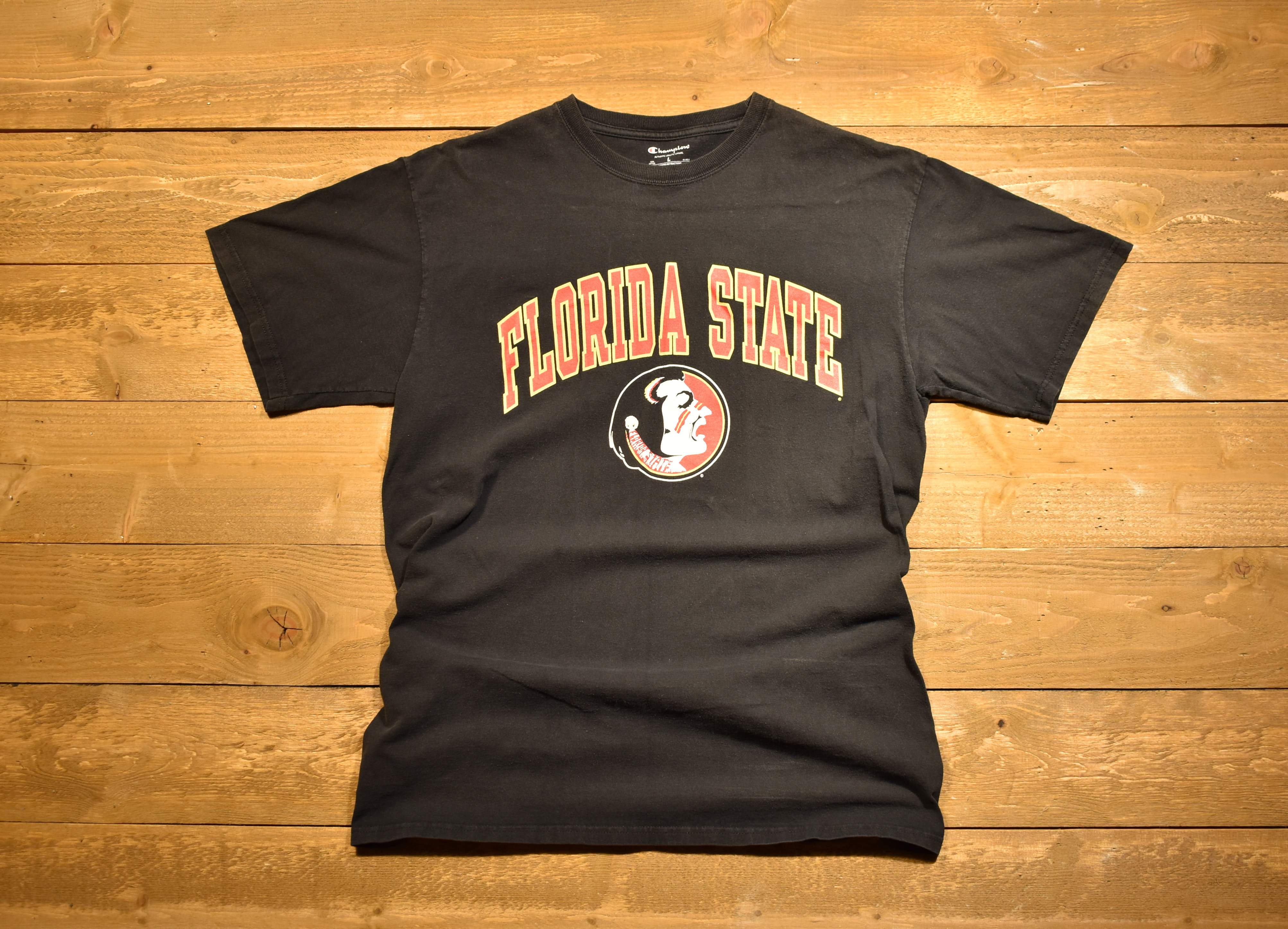 Florida State men's T-shirt champion large black used