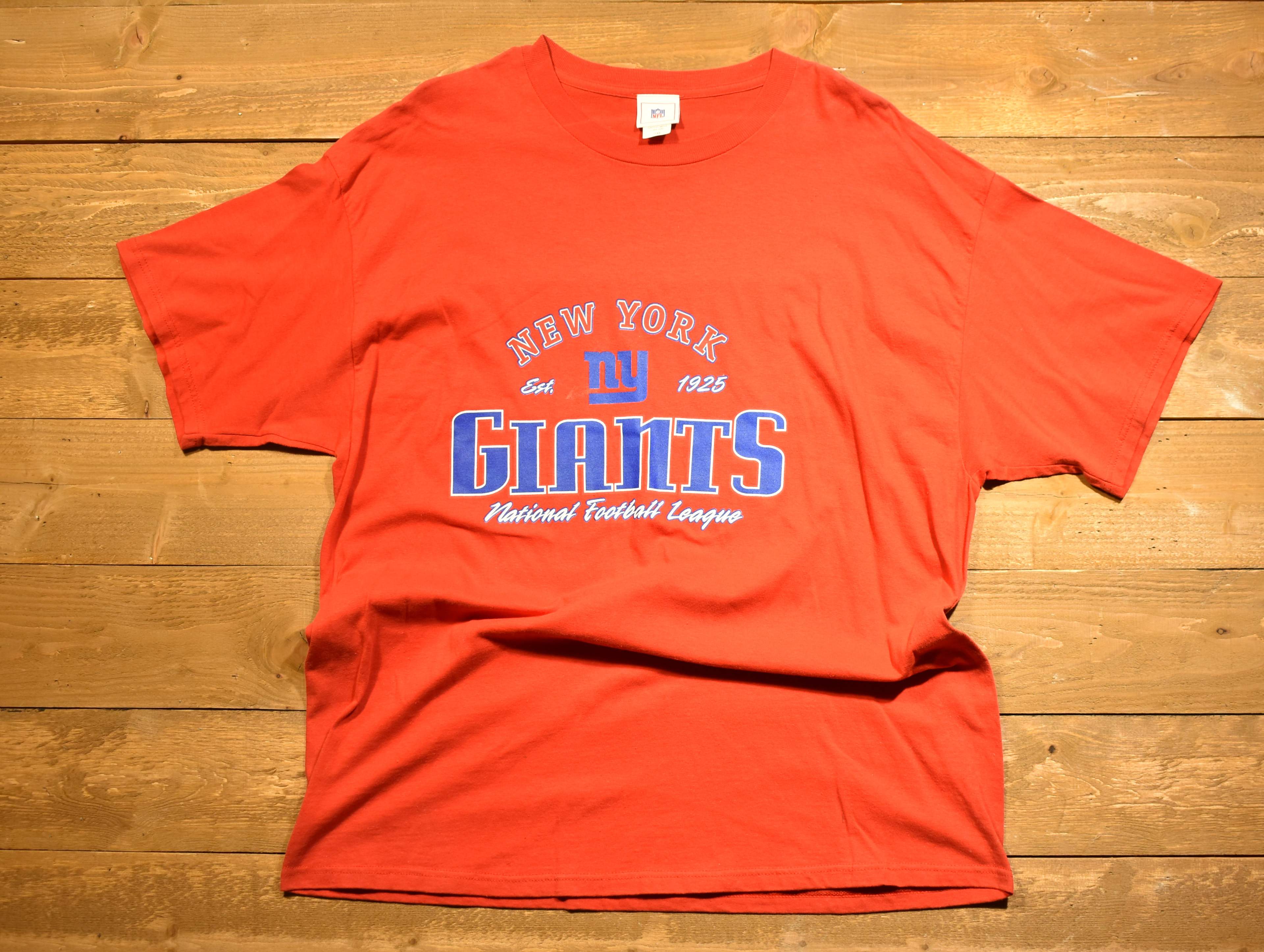 New York Giants NFL football T-shirt 2 XL red men's Used