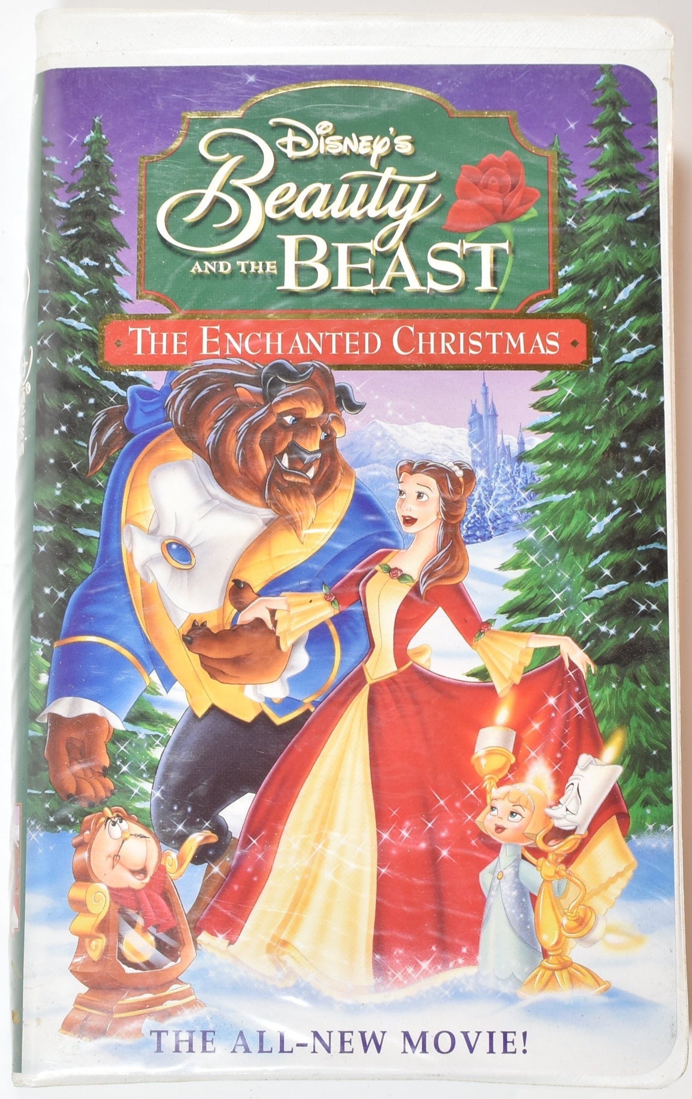 Beauty and the beast The Enchanted Christmas Disney VHS Movie Used